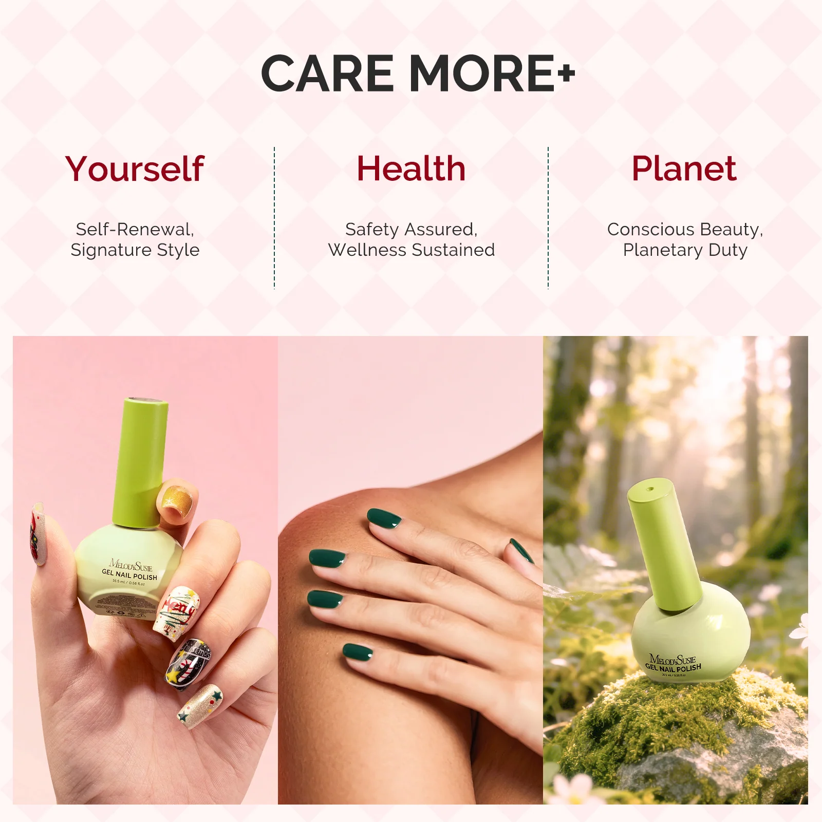 Melodysusie Crimberry Spark 6Pcs Scented Plant-Based Gel Polish Gift Set 16.5ml