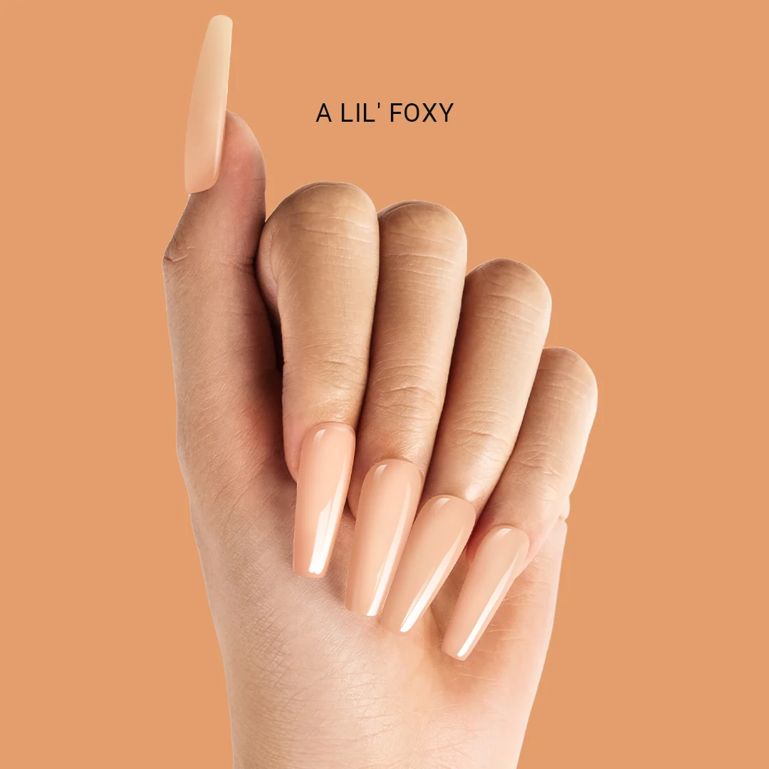 LED/UV Nail Lamps & Nail Drill Bits | MelodySusie 多合一水晶甲与蘸粉，A Lil' Foxy，2 Oz