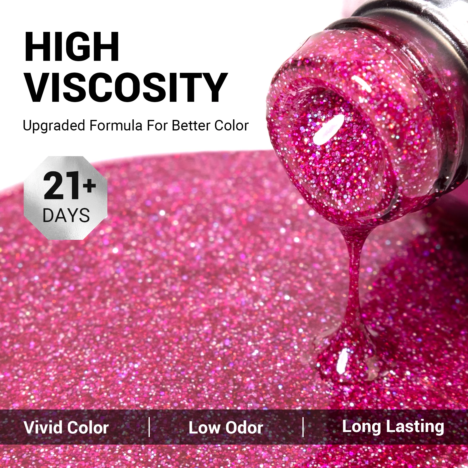 1662 Dazzling Pink - TPO-Free Thick Gel Nail Polish(15ml)