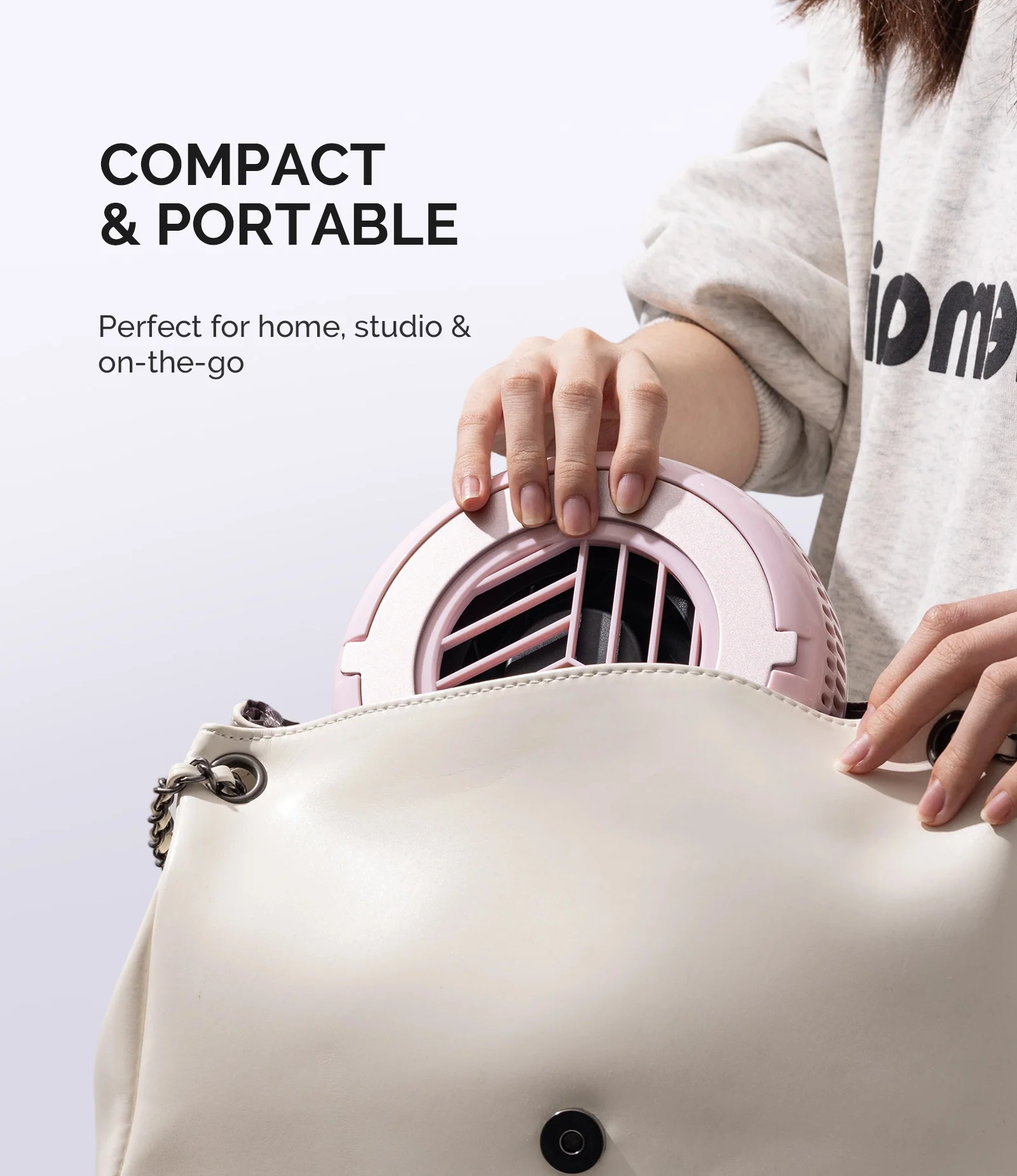 HProA Nail Dust Collector Pink Kit with 3 Speeds