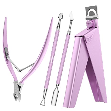 Melodysusie Acrylic Nail Clipper 4 in 1 Kit in Pink