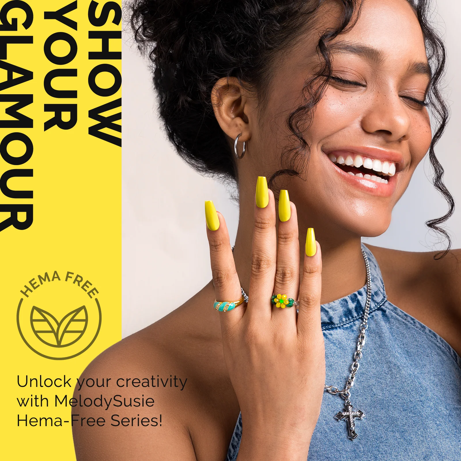 301 Lemonade Yellow HEMA-Free Gel Nail Polish 0.5 fl oz/15ml