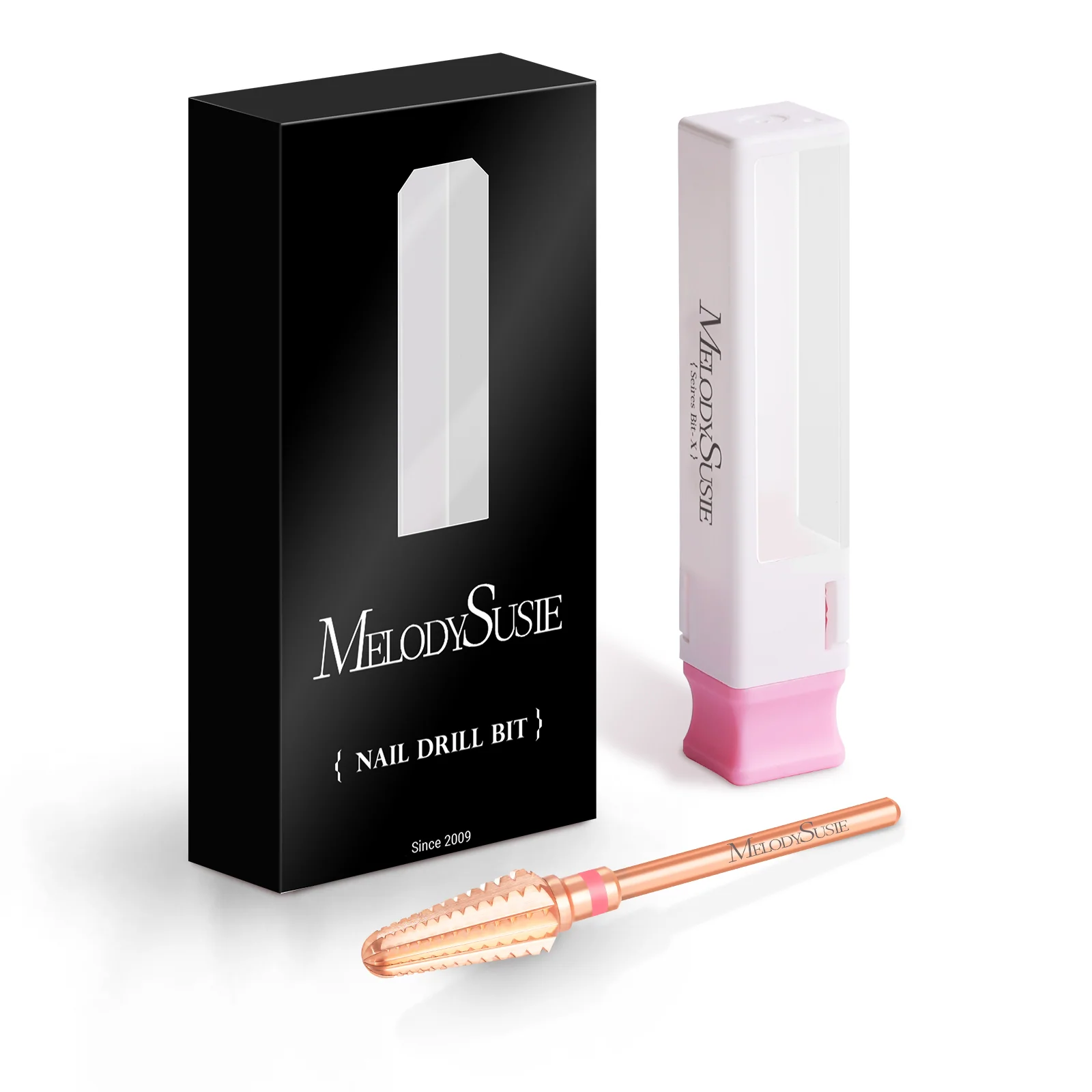 Tornado Tungsten Carbide Nail Drill Bits in Rose Gold for Acrylic Removal