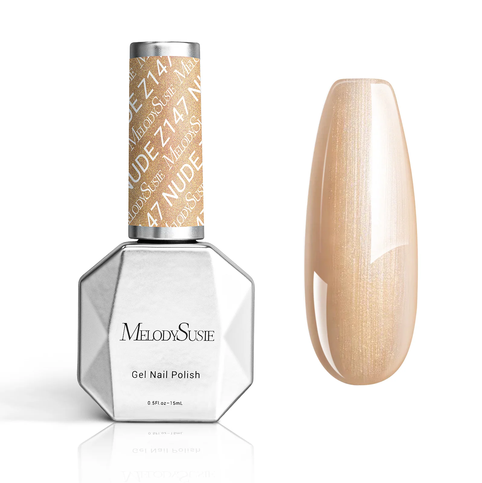 Z147 Sunrise Nude Gold - 免TPO加厚甲油胶(15ml)