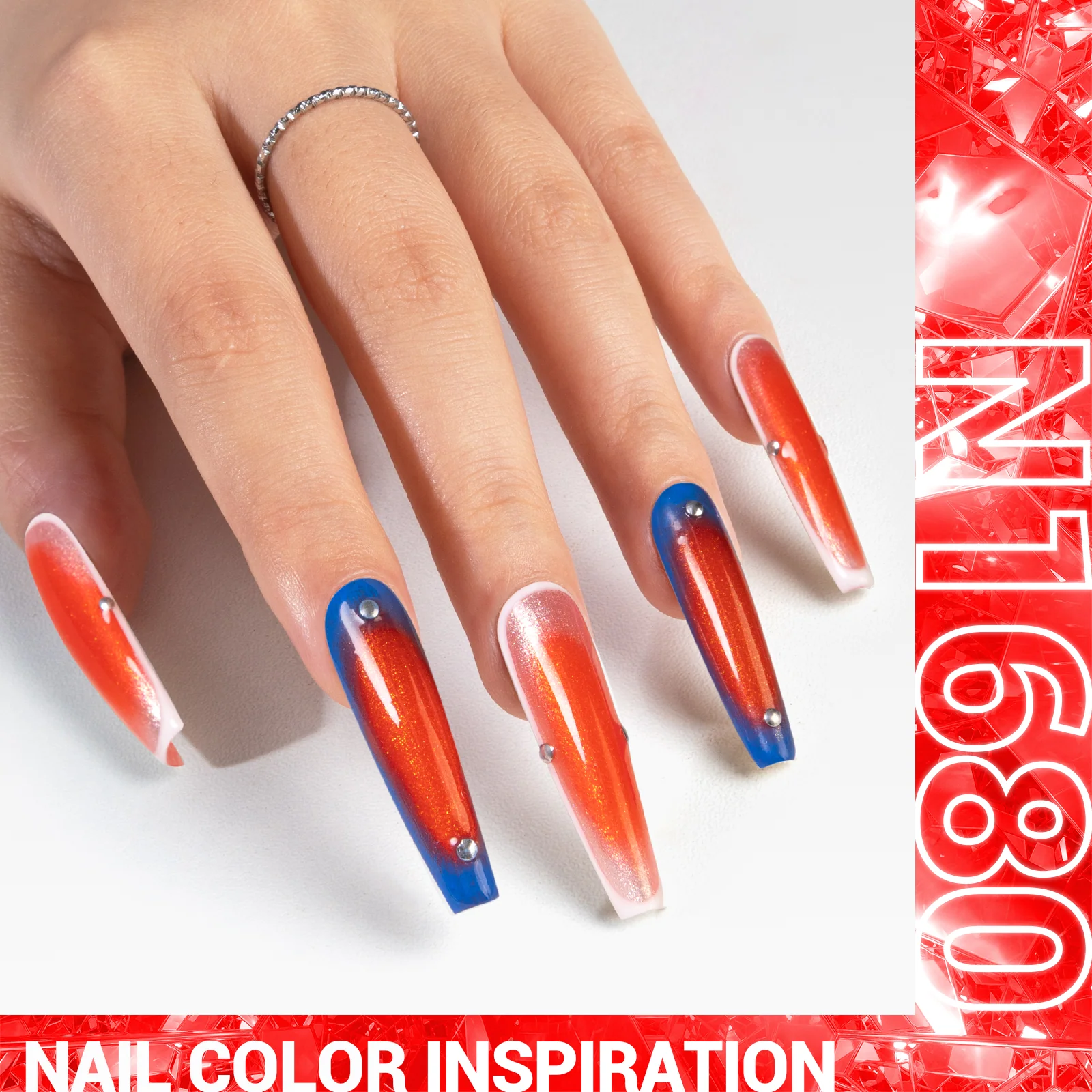 N1680 Neon Blaze Red - TPO-Free Thick Gel Nail Polish(15ml)