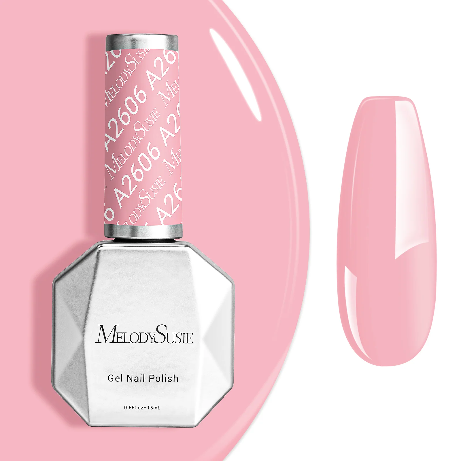 A2606 Misted Rose - 不含TPO 快速UV固化凝胶指甲油(15ml)