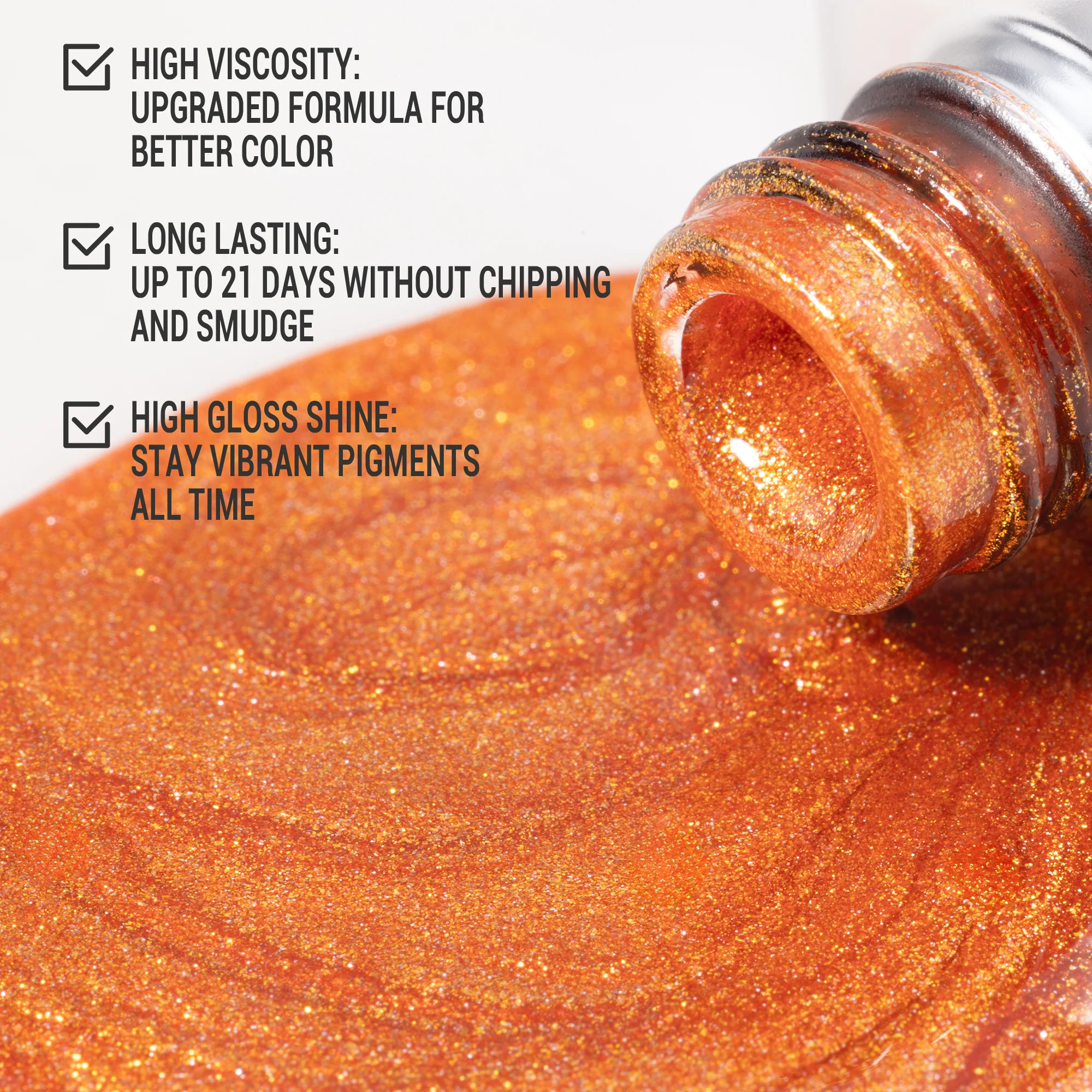 Z168 Hot Orange - TPO-Free Thick Gel Nail Polish(15ml)