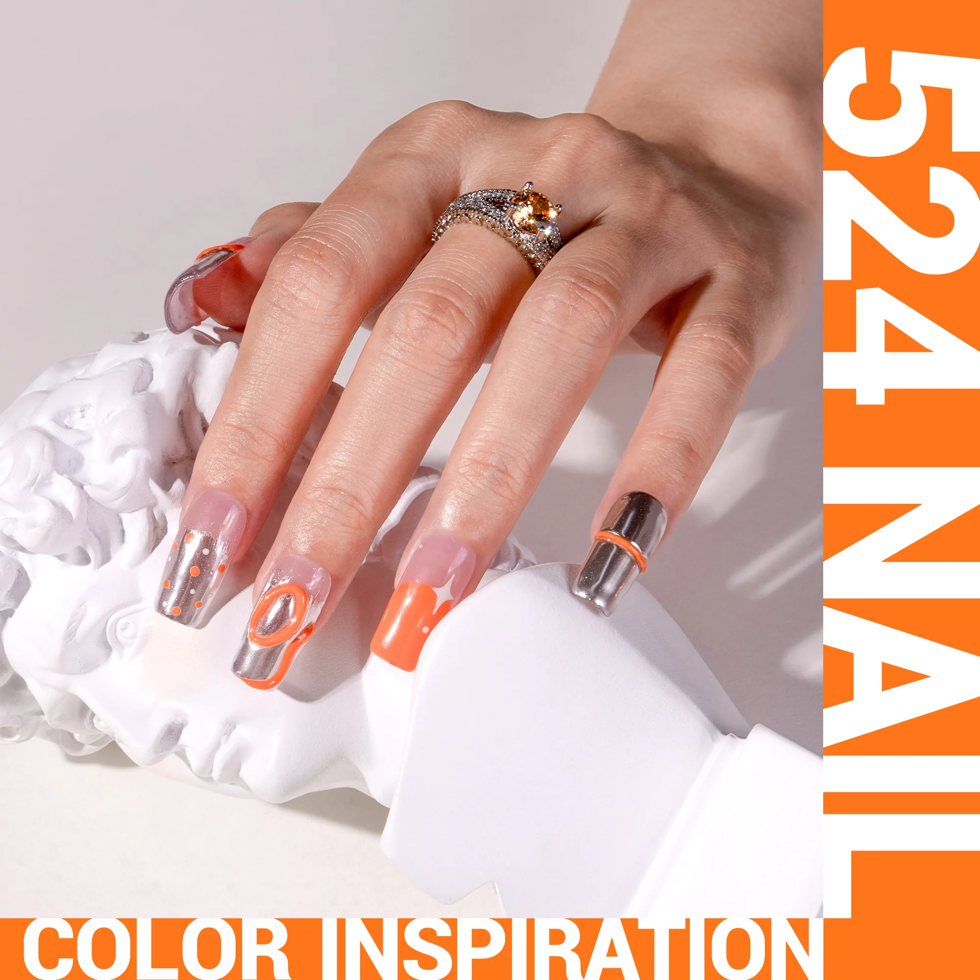 524 Neon Orange - 甲油胶（15ml）