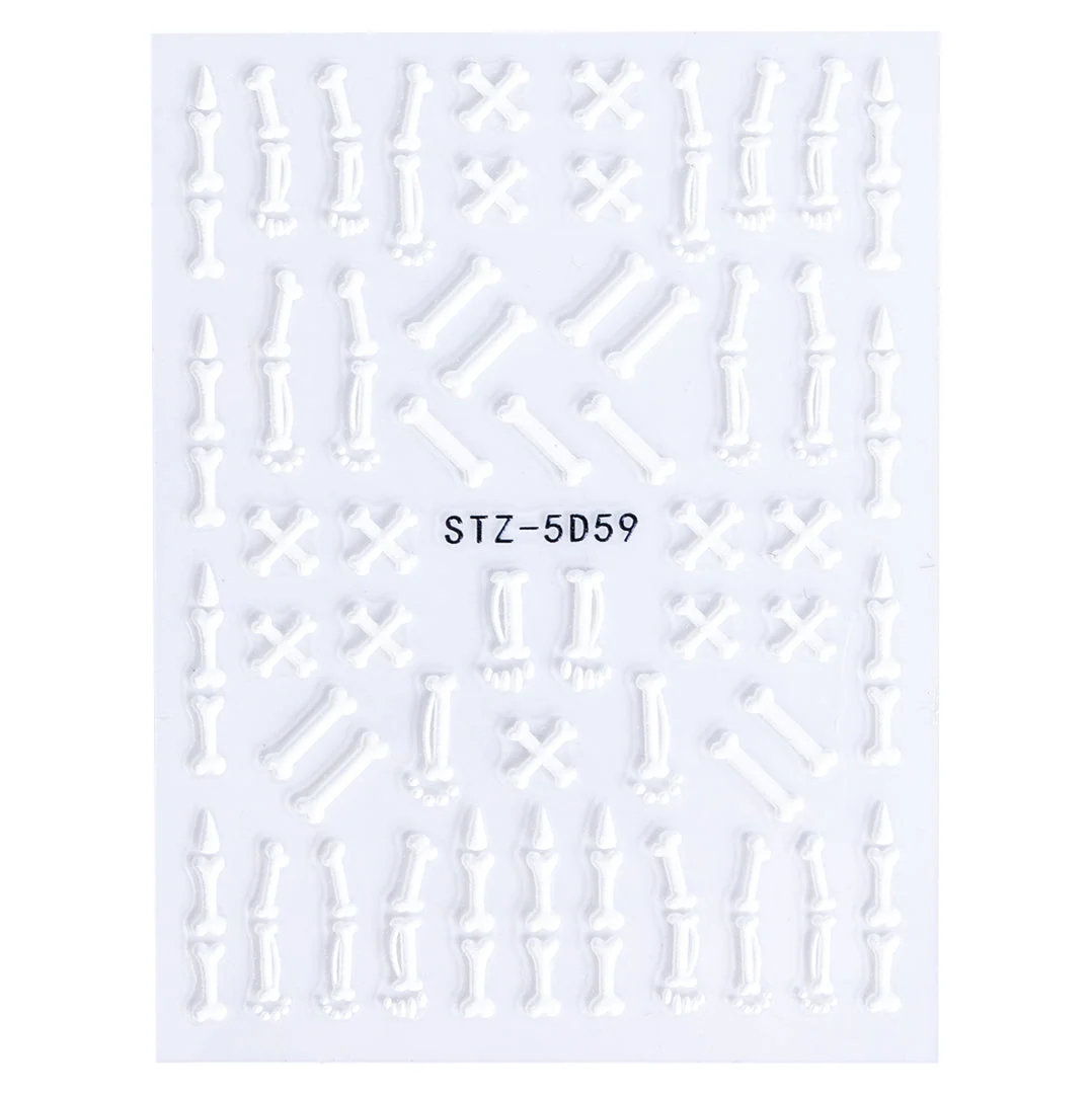Halloween 3D Nail Art Stickers and Charms Set