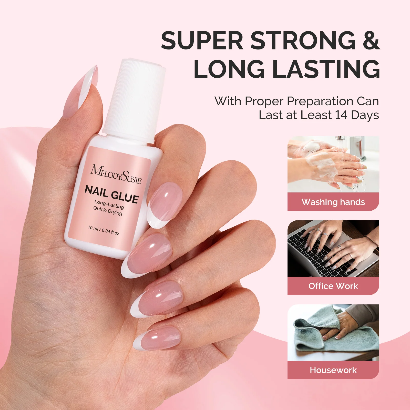Super Strong Fast-Drying Brush-On Nail Glue