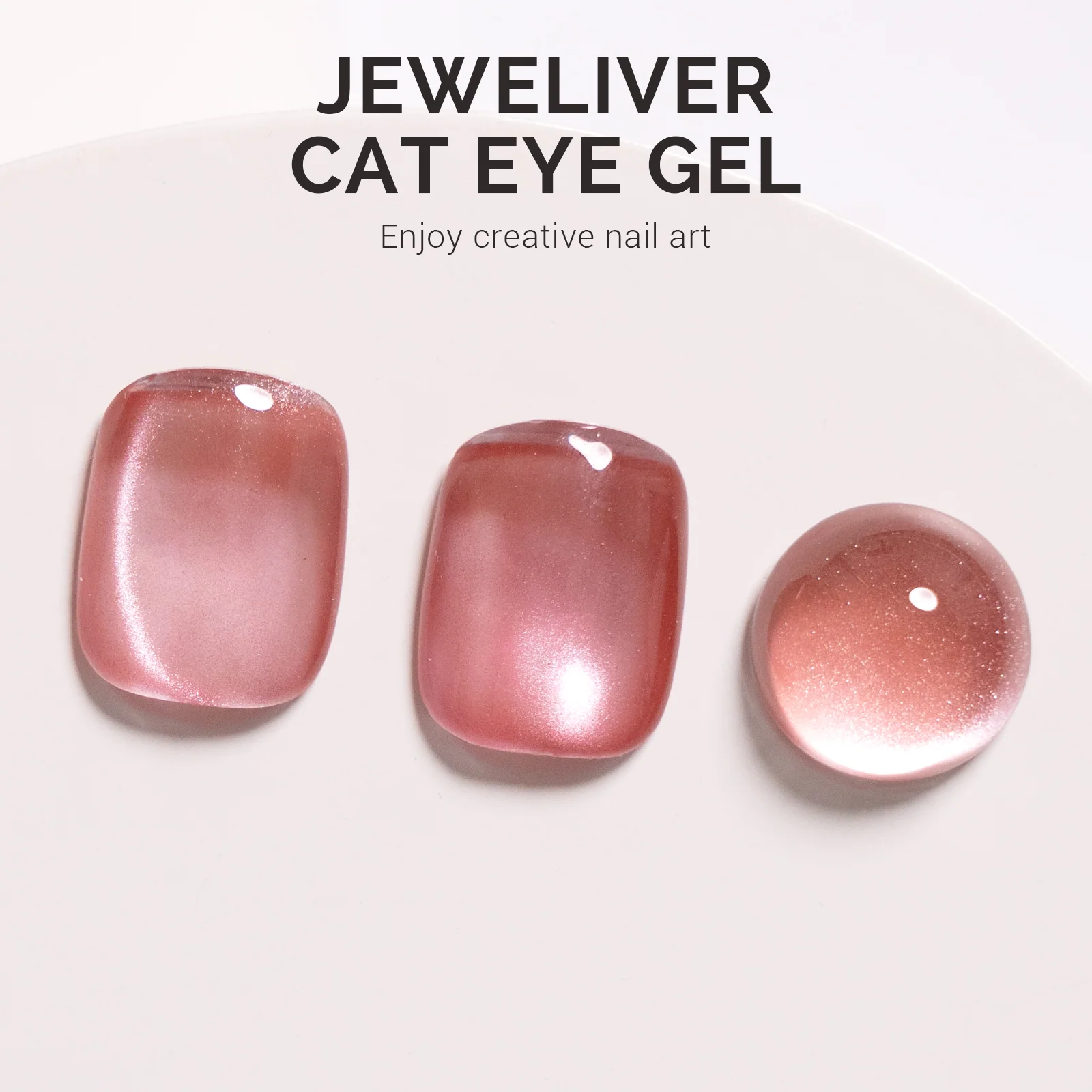 Jeweliver Cat Eye Gel Nail Polish 0.5 fl oz/15ml - Rosy Pink B5603