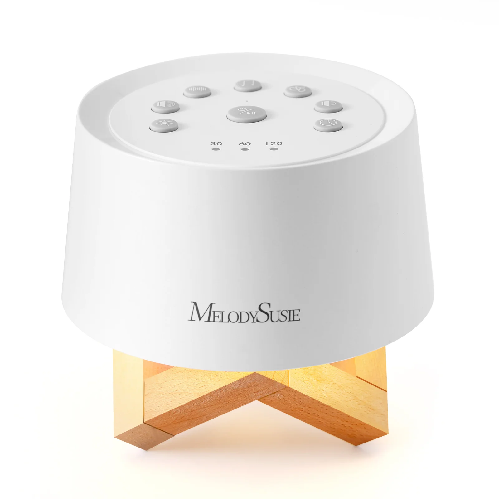 MelodySusie Portable White Noise Machine with Night Light and 31 Sounds