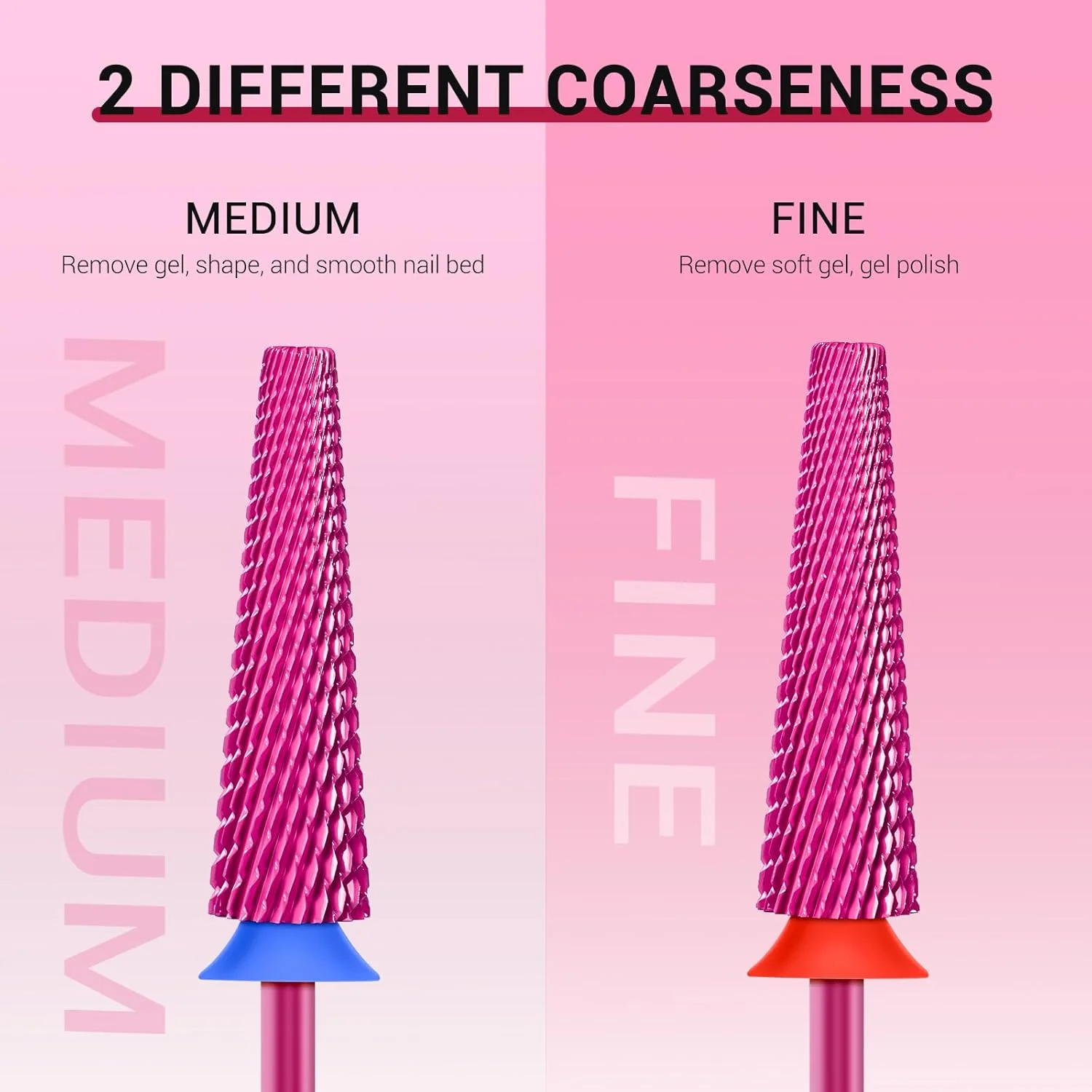 Super Long 5 in 1 Tungsten Carbide Nail Drill Bit for Thick Acrylic Removal