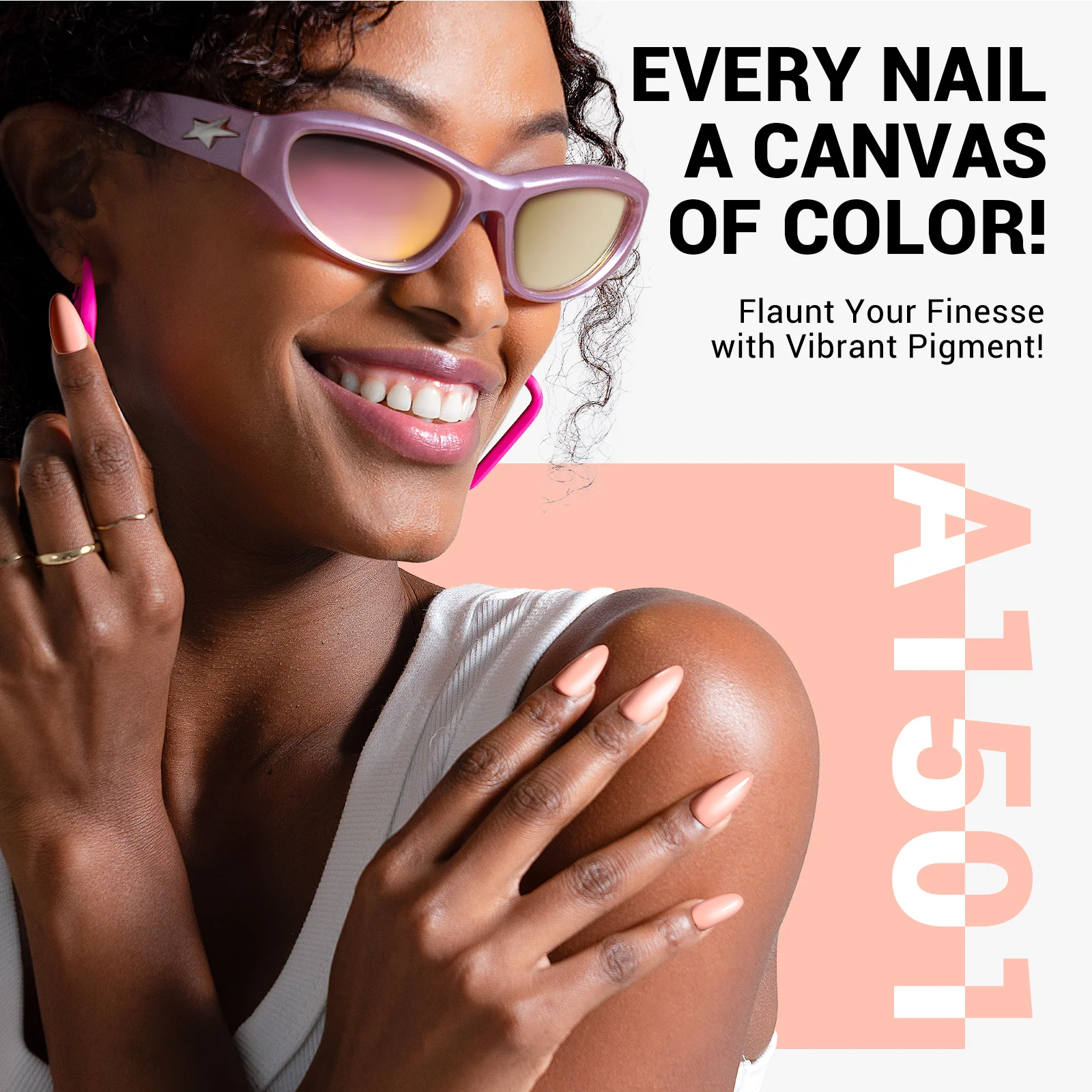 A1501 Orange Pink - TPO-Free Thick Gel Nail Polish(15ml)