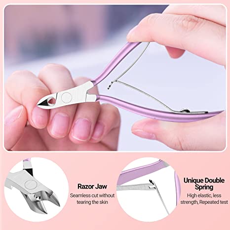 Melodysusie Acrylic Nail Clipper 4 in 1 Kit in Pink
