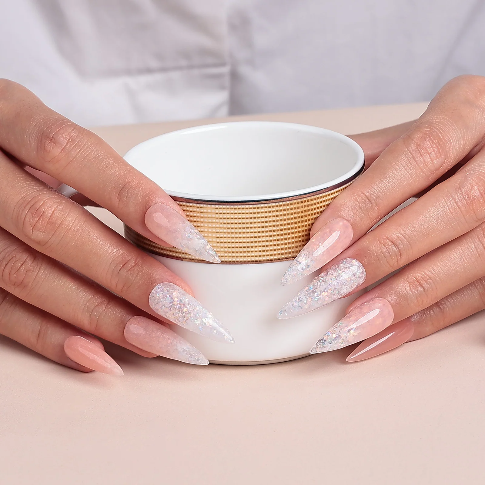 6 Colors Poly Nail Extension Gel Kit in Daily Nude Tones
