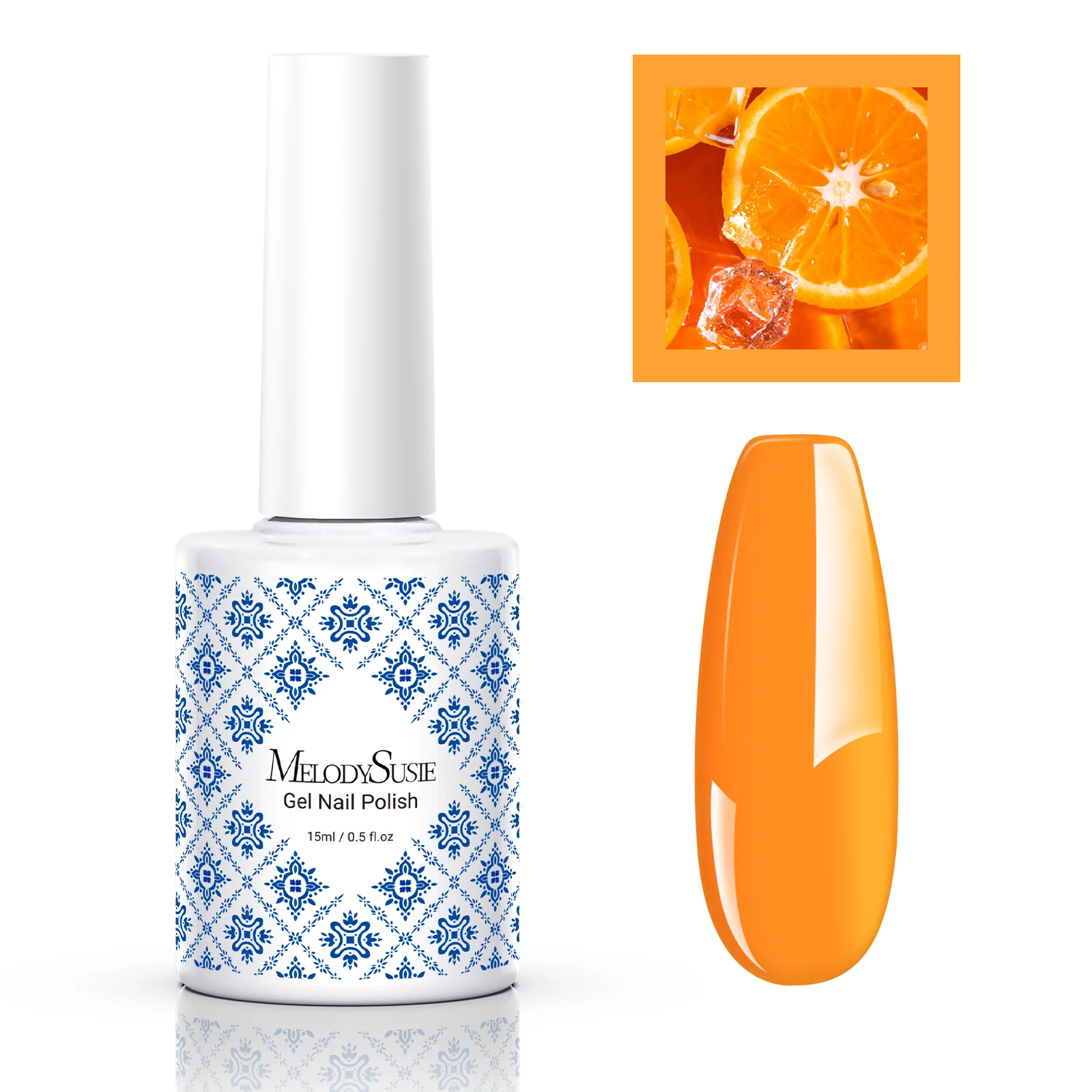 Fleurwee 无 HEMA 植物基凝胶指甲油 0.5 fl oz/15ml - P36 Orange Juice