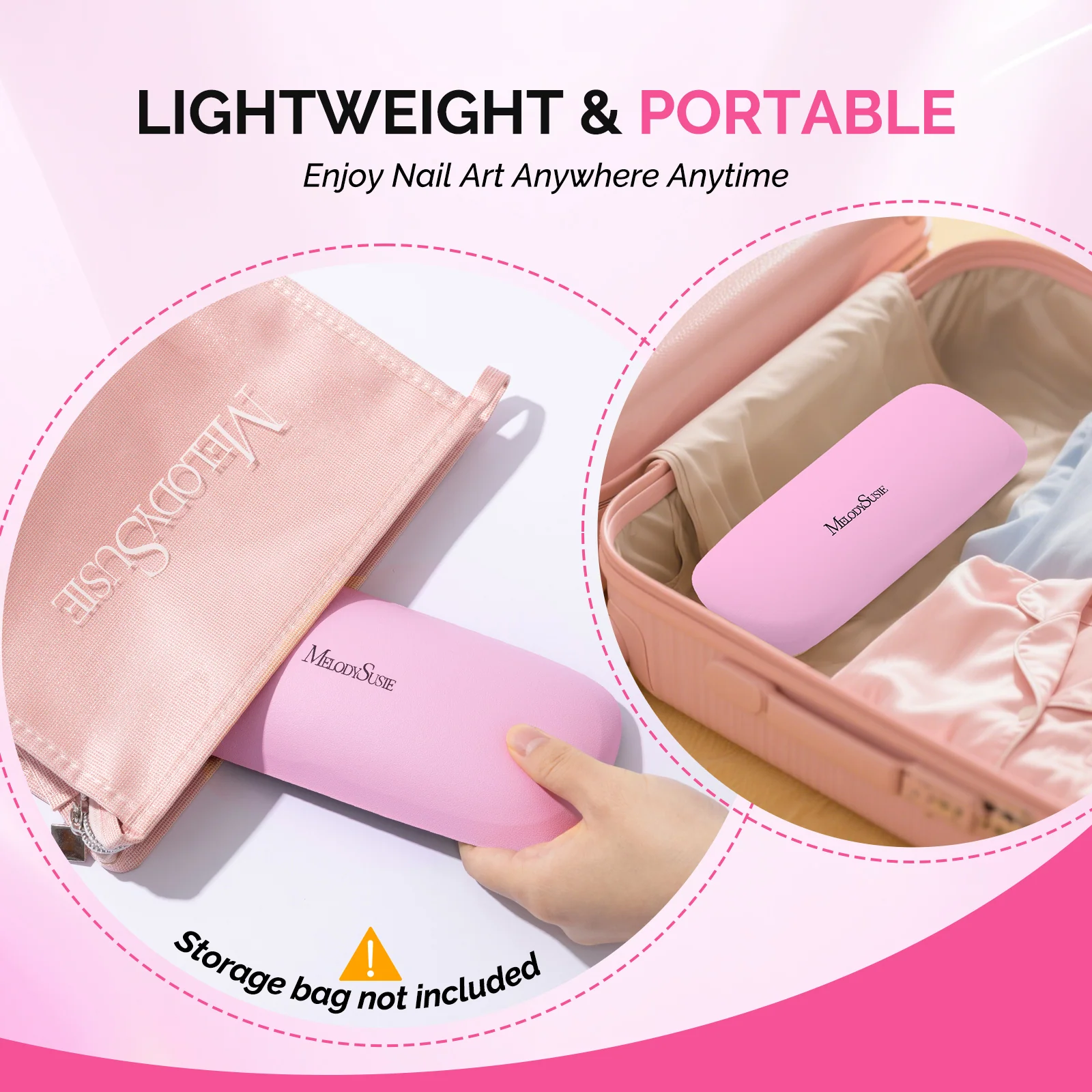 PocketNail Manicure Full Set with Drill, 2-in-1 Lamp and Arm Rest