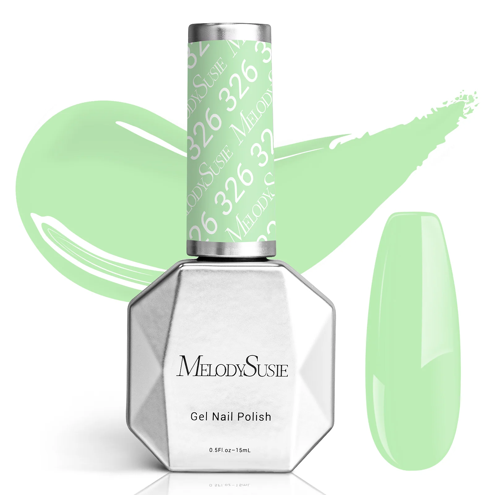 326 Bright Green - TPO-Free Faster UV Curing Gel Nail Polish 0.5 fl oz/15ml