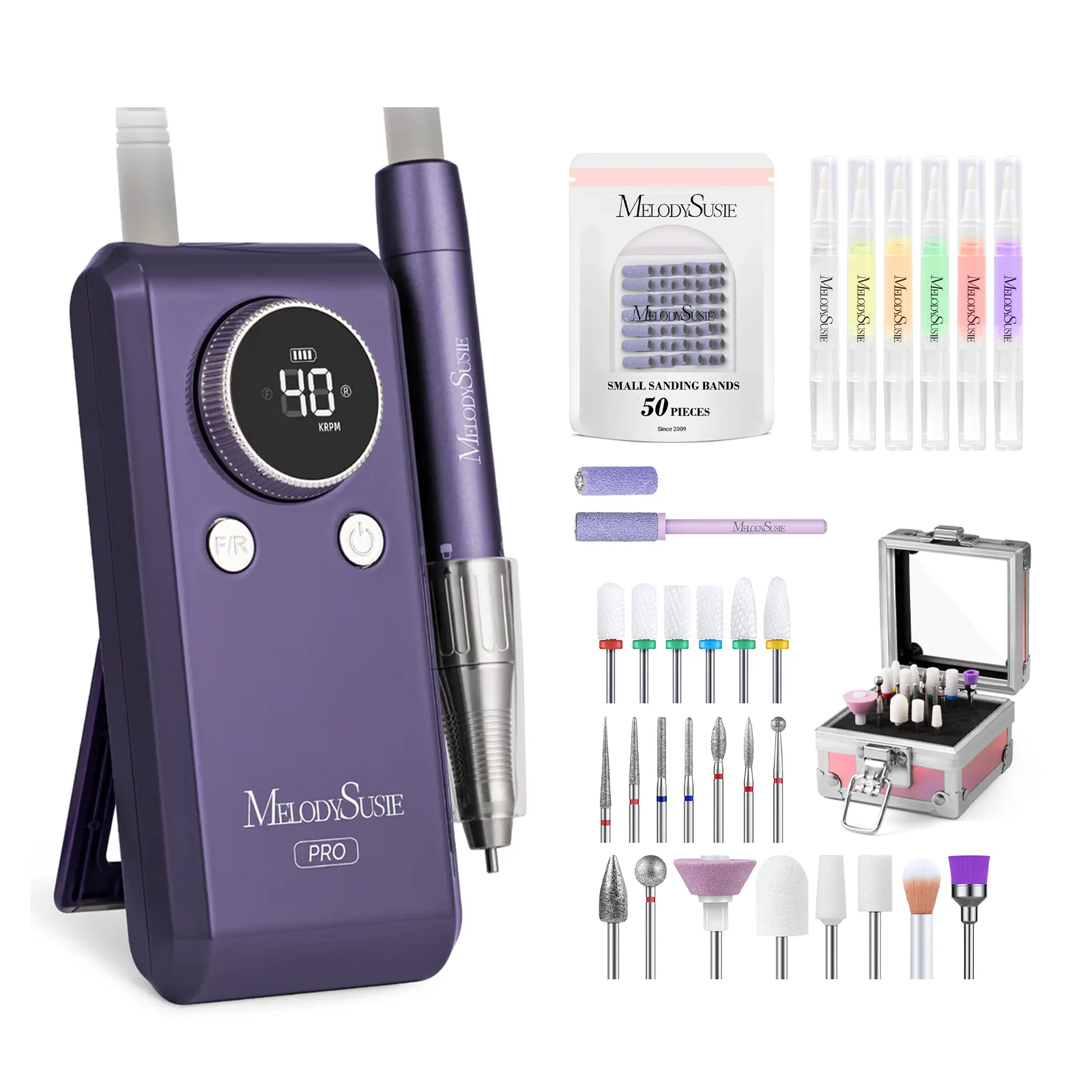 New Triplet Nail Drill Series with Stand Bundle for Manicures