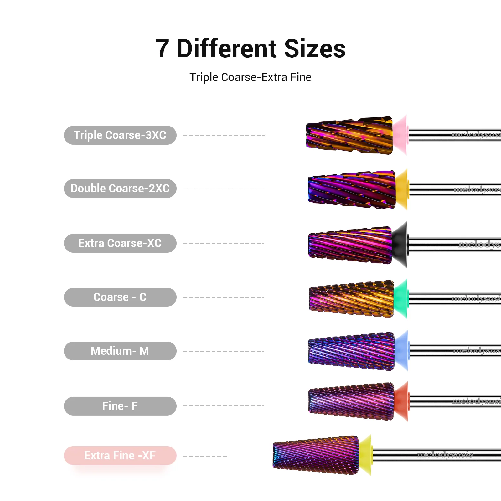 5 in 1 Cross Cut Tungsten Carbide Nail Drill Bit