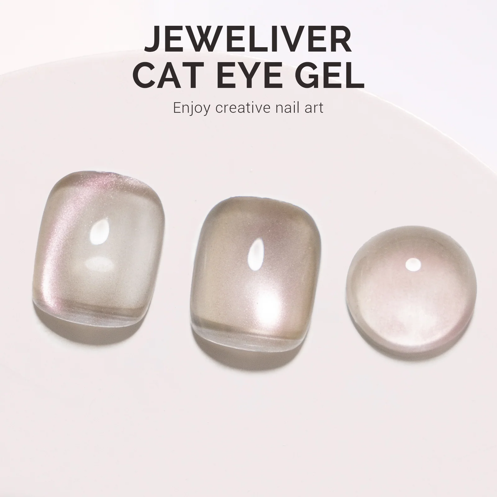 Jeweliver 猫眼甲油胶 0.5 fl oz/15ml - Nude Glitter B5404
