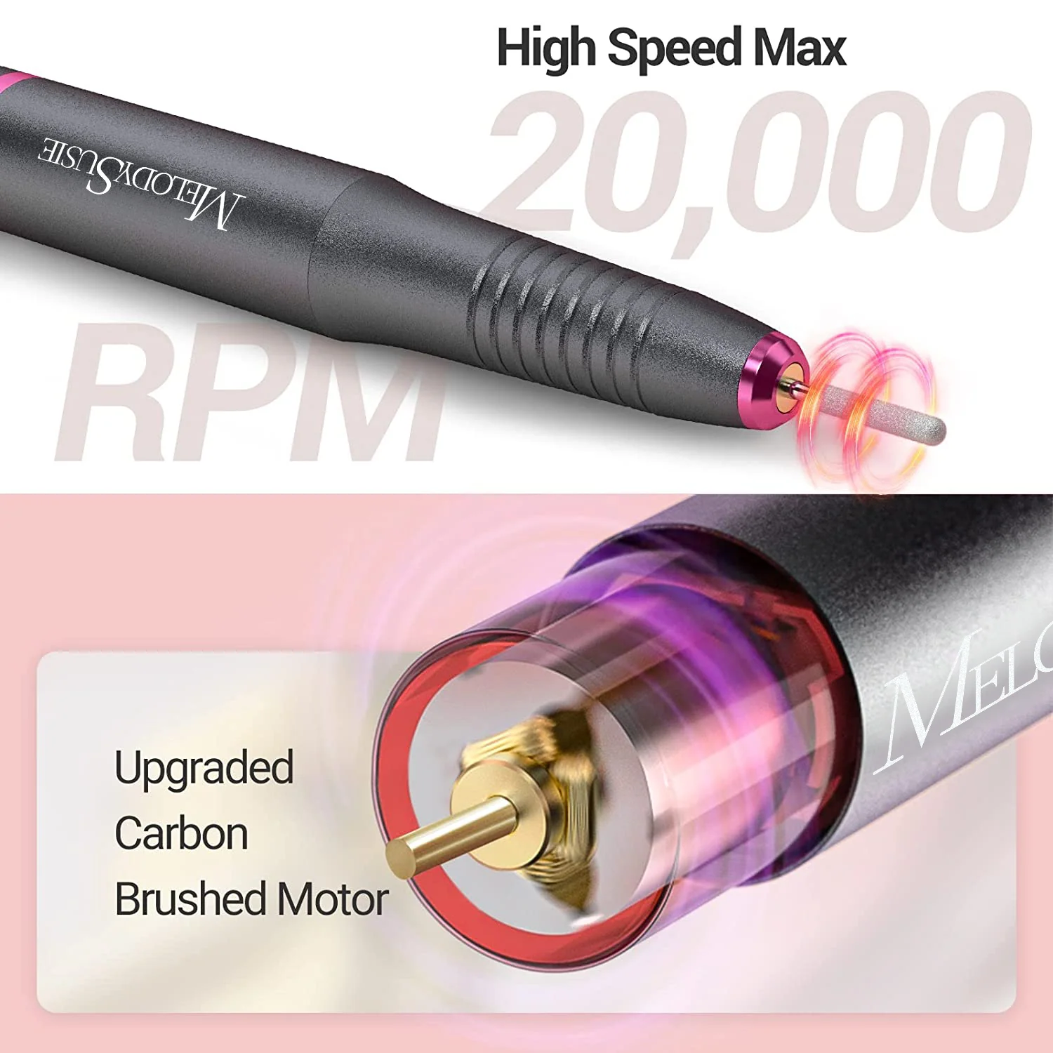 Silvia(PC150C) Pen-Shaped Portable USB Nail Drill 20,000RPM