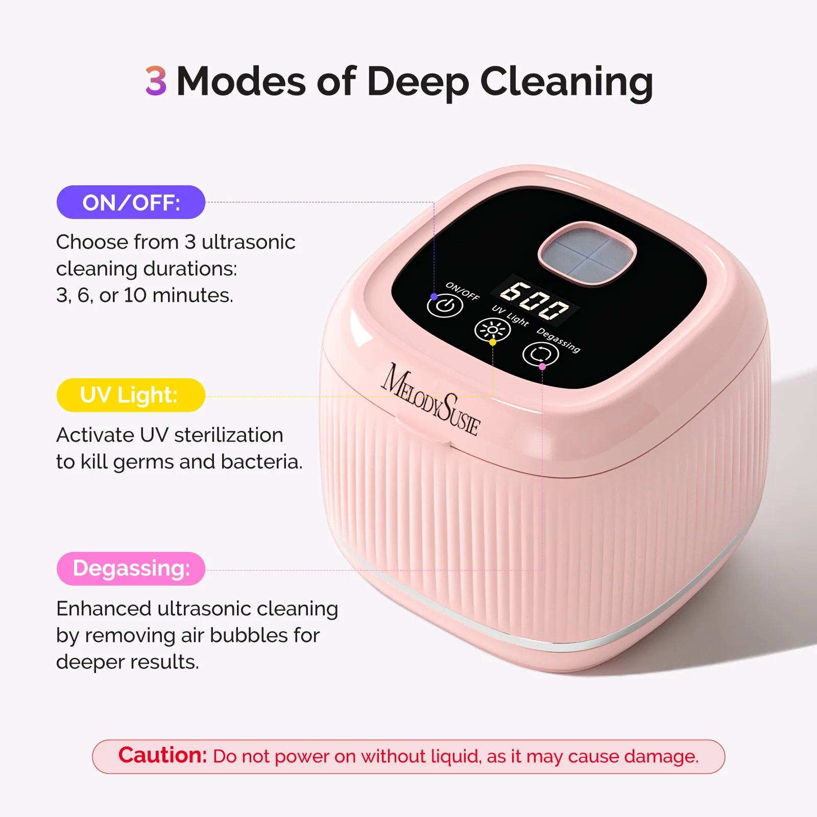 2 in 1 Ultrasonic Cleaner Machine for Manicure