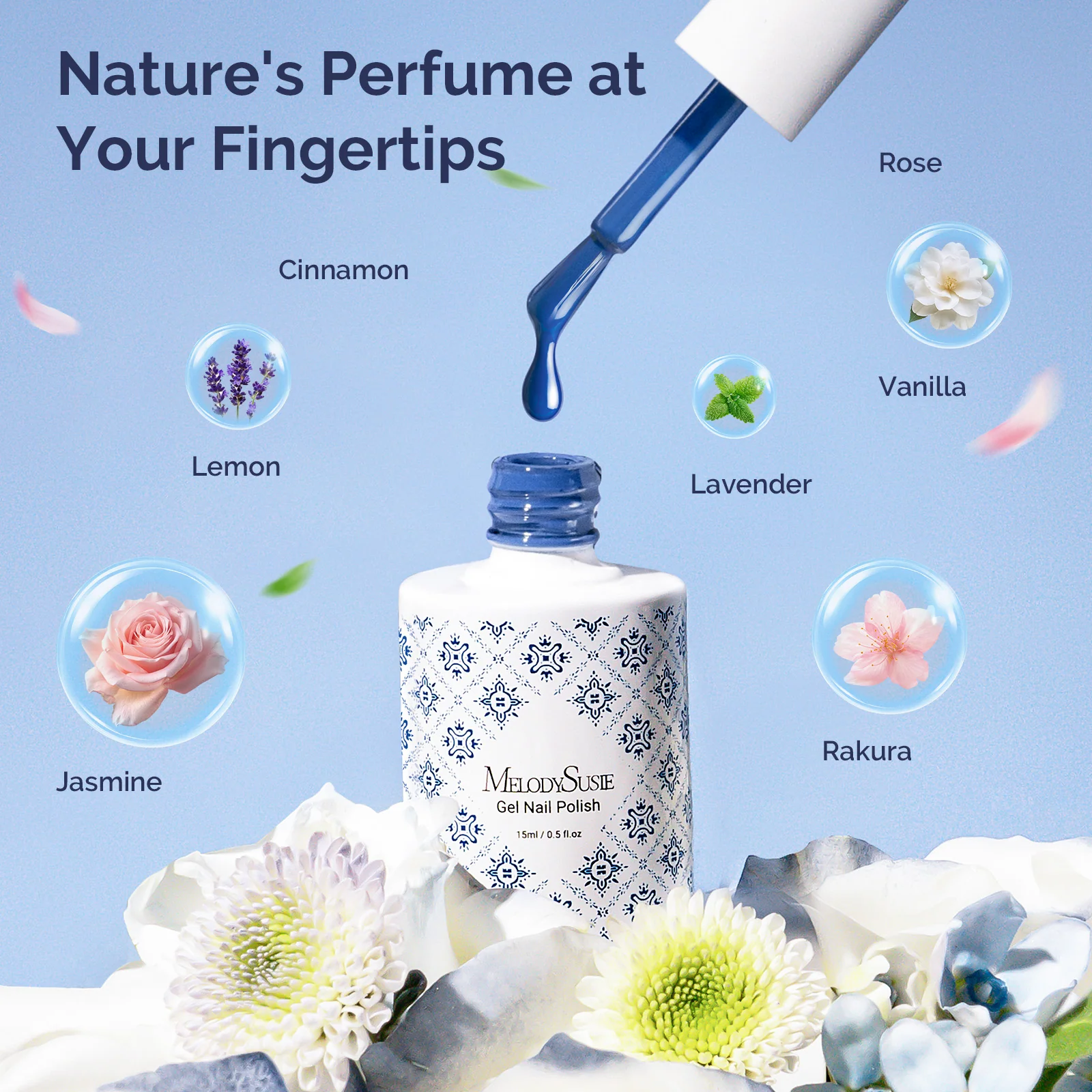 Custom Fleurwee Plant-Based Gel Nail Polish Collection with Brush Set