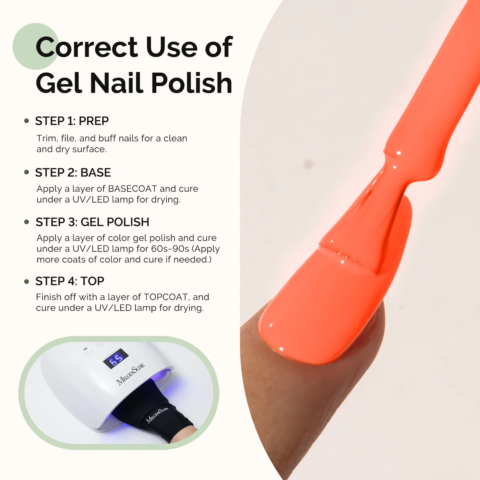227 Blood Orange HEMA-Free Gel Nail Polish, 0.5 fl oz/15ml