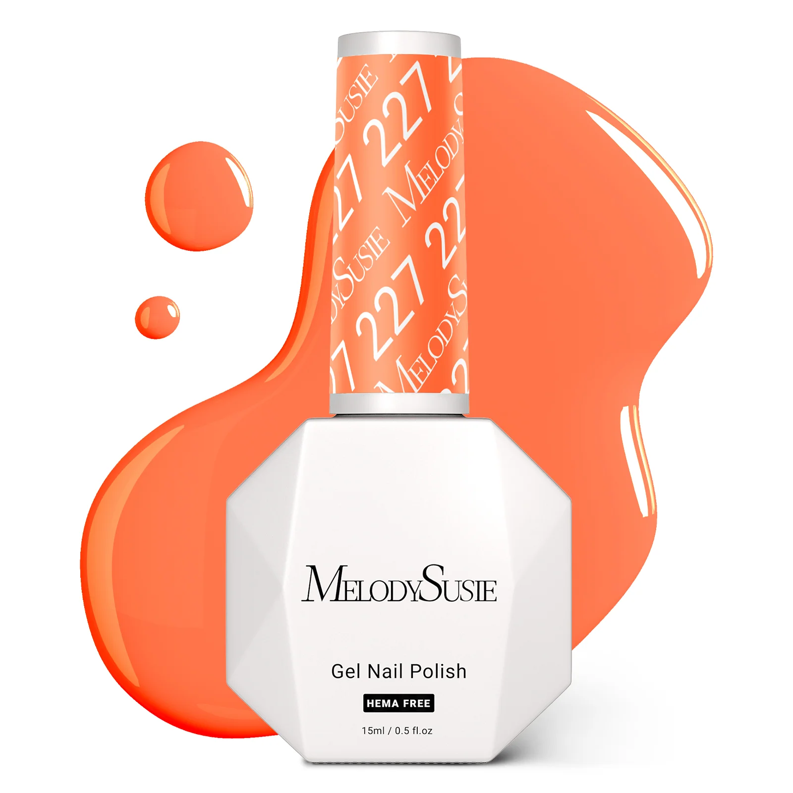 227 Blood Orange HEMA-Free Gel Nail Polish, 0.5 fl oz/15ml