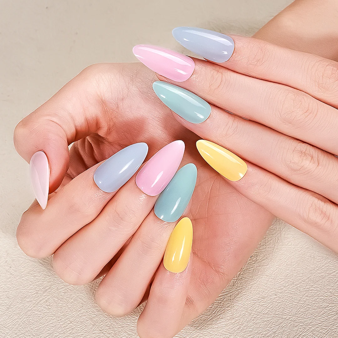 Aurora Collection Real Gel Nail Strips, No UV Lamp Required