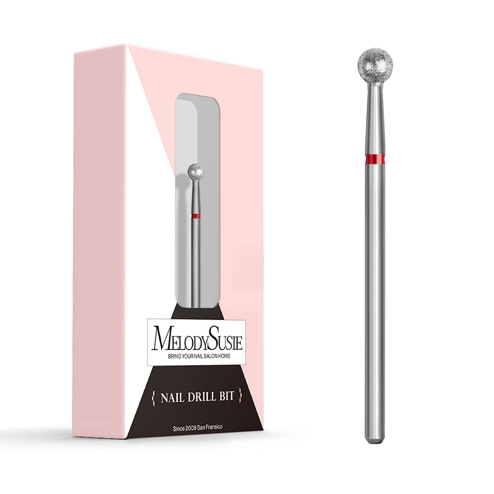 Ball Shape Carbide Diamond Under Nail Cleaner Drill Bit for Cuticles