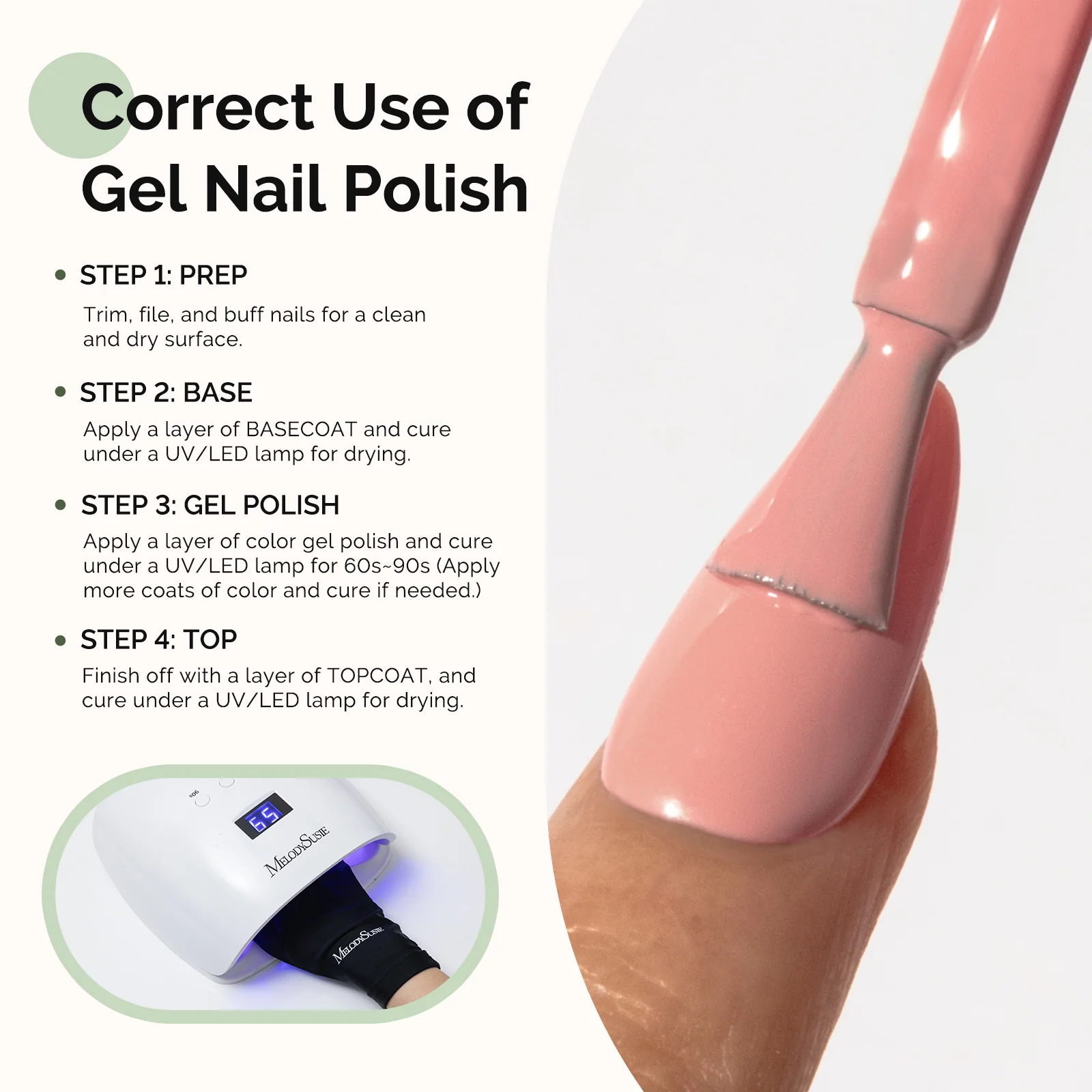 HEMA-Free Gel Nail Polish 0.5 fl oz/15ml - K0548 Thick Orange Pink