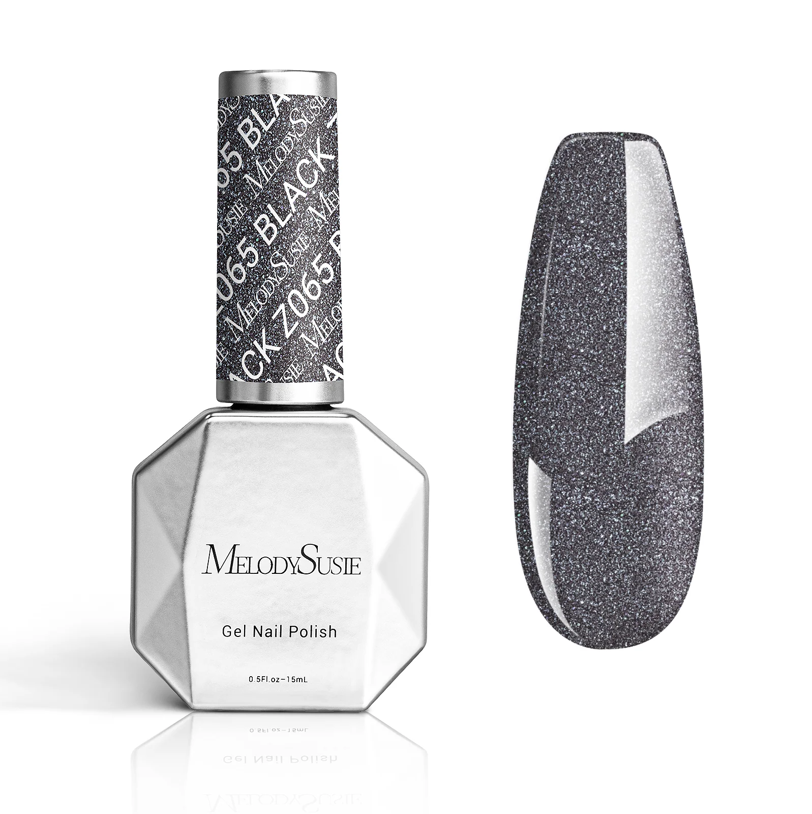 Z065 Gray Glitter - 凝胶甲油(15ml)