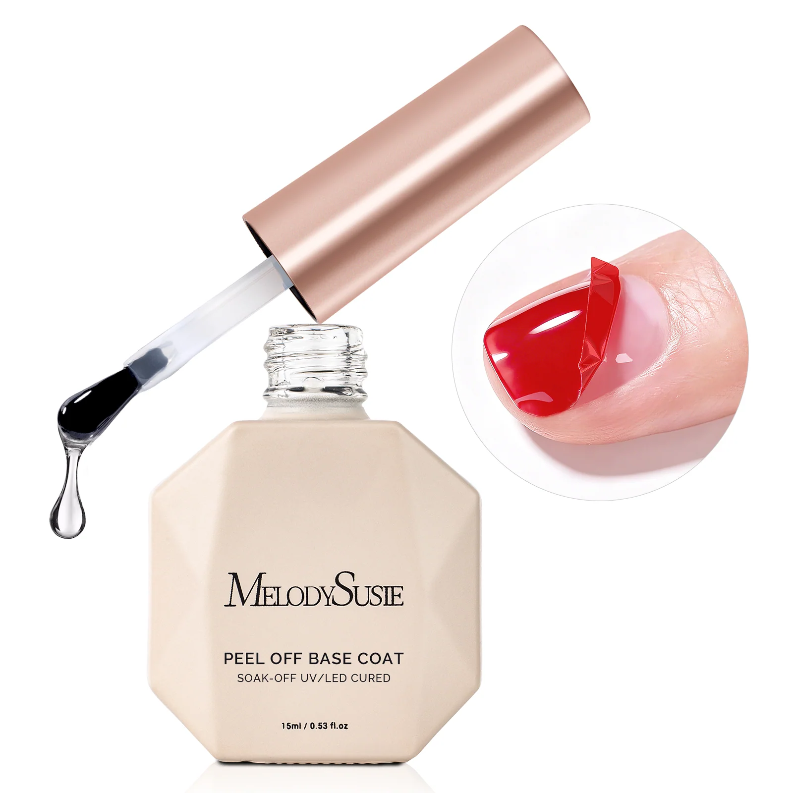 15ML Clear Peel Off Gel Base Coat for Gel Nail Polish