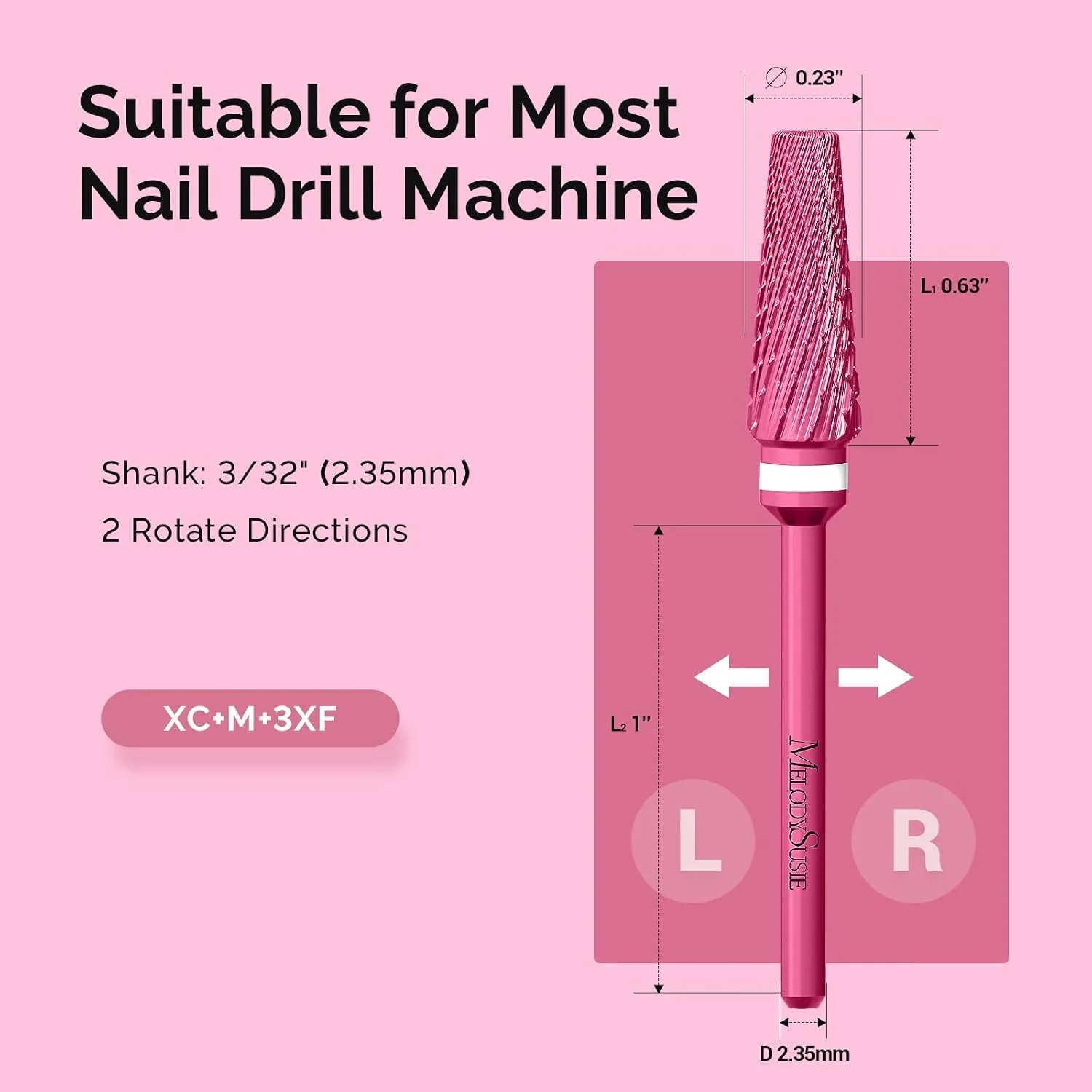 5 in 1 Pro Multi-function Mixed Sizes Tungsten Carbide Nail Drill Bit