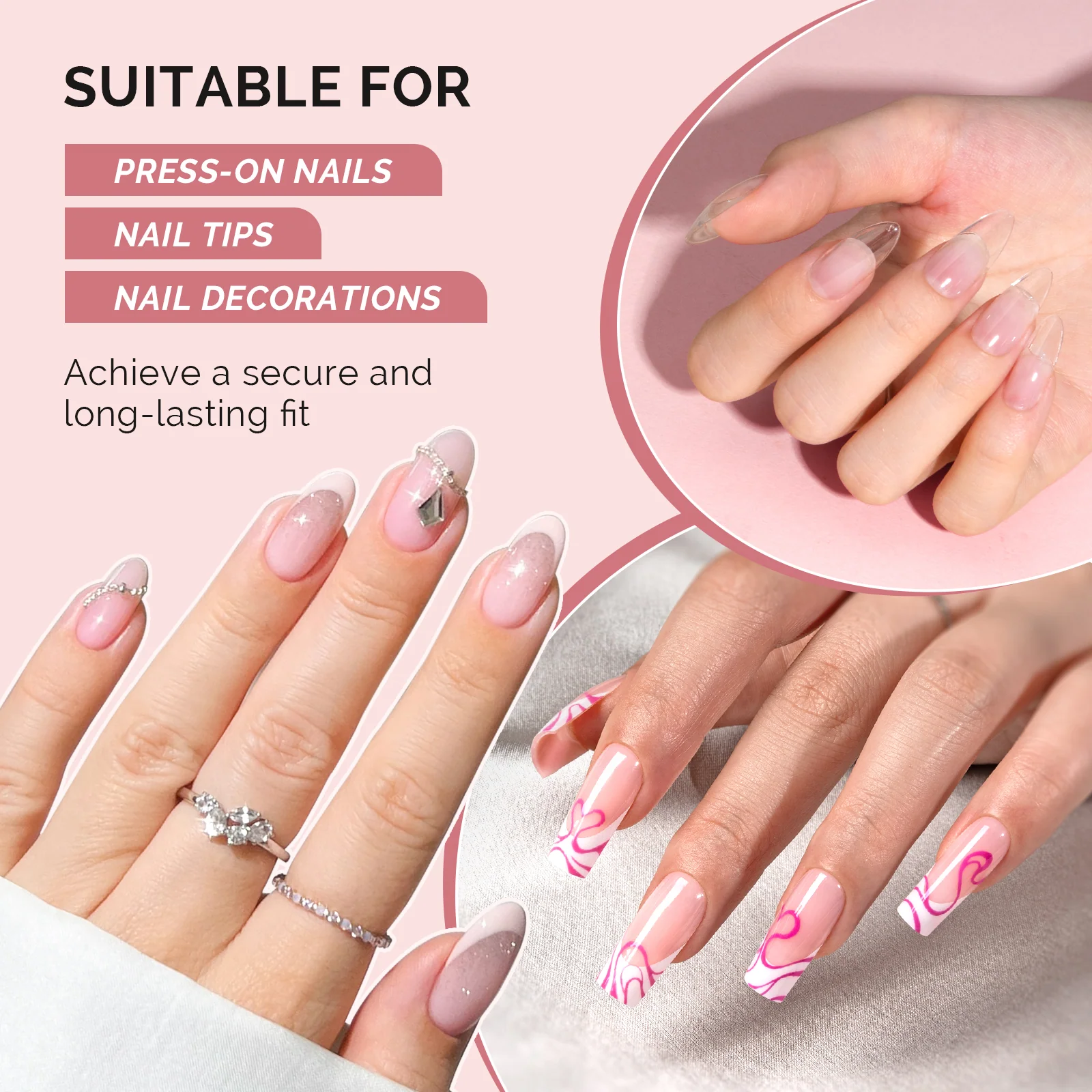 Super Strong Fast-drying Nail Glue 0.07oz