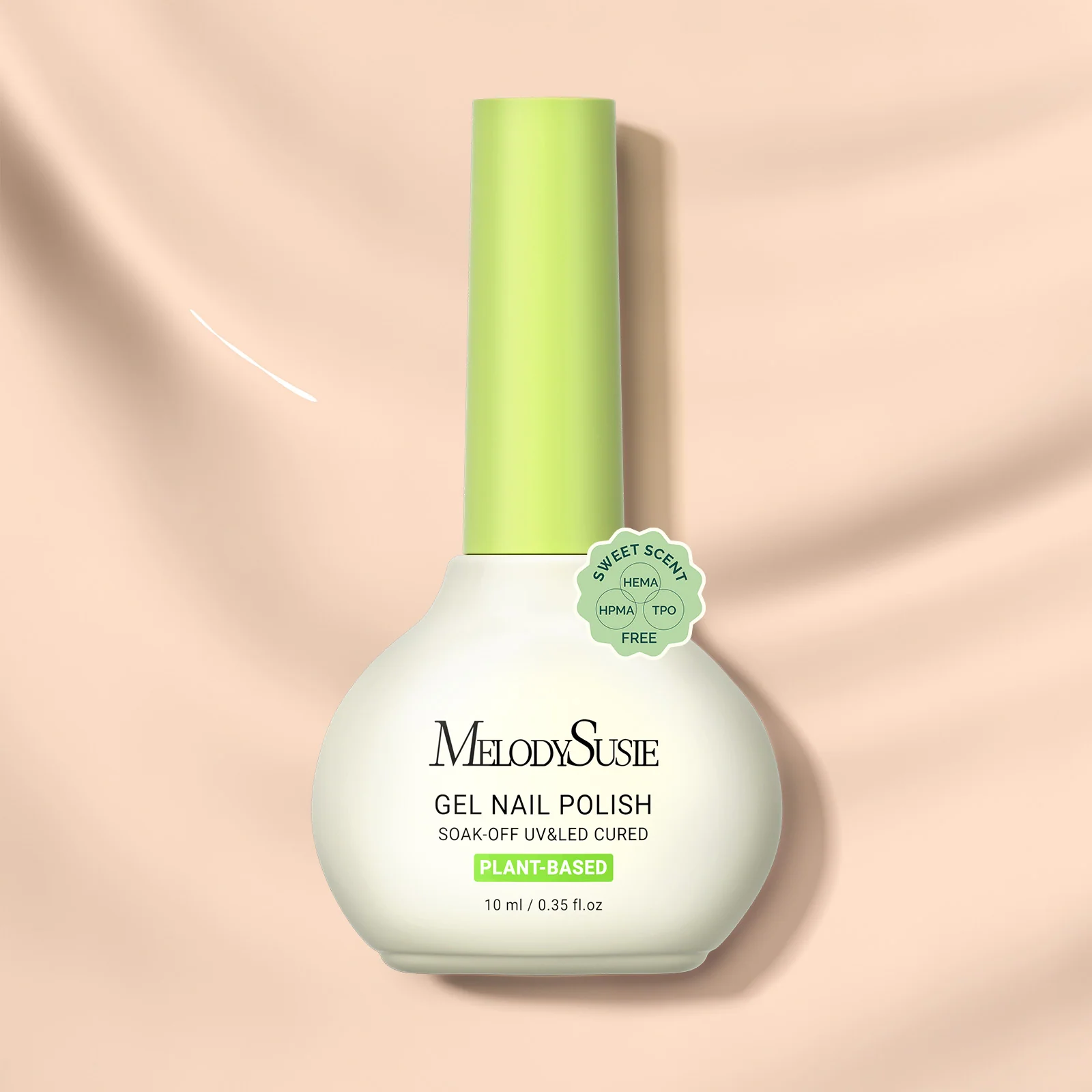 甜美香氛不含HEMA、HPMA、TPO植物基甲油胶 10ml/0.34 fl oz