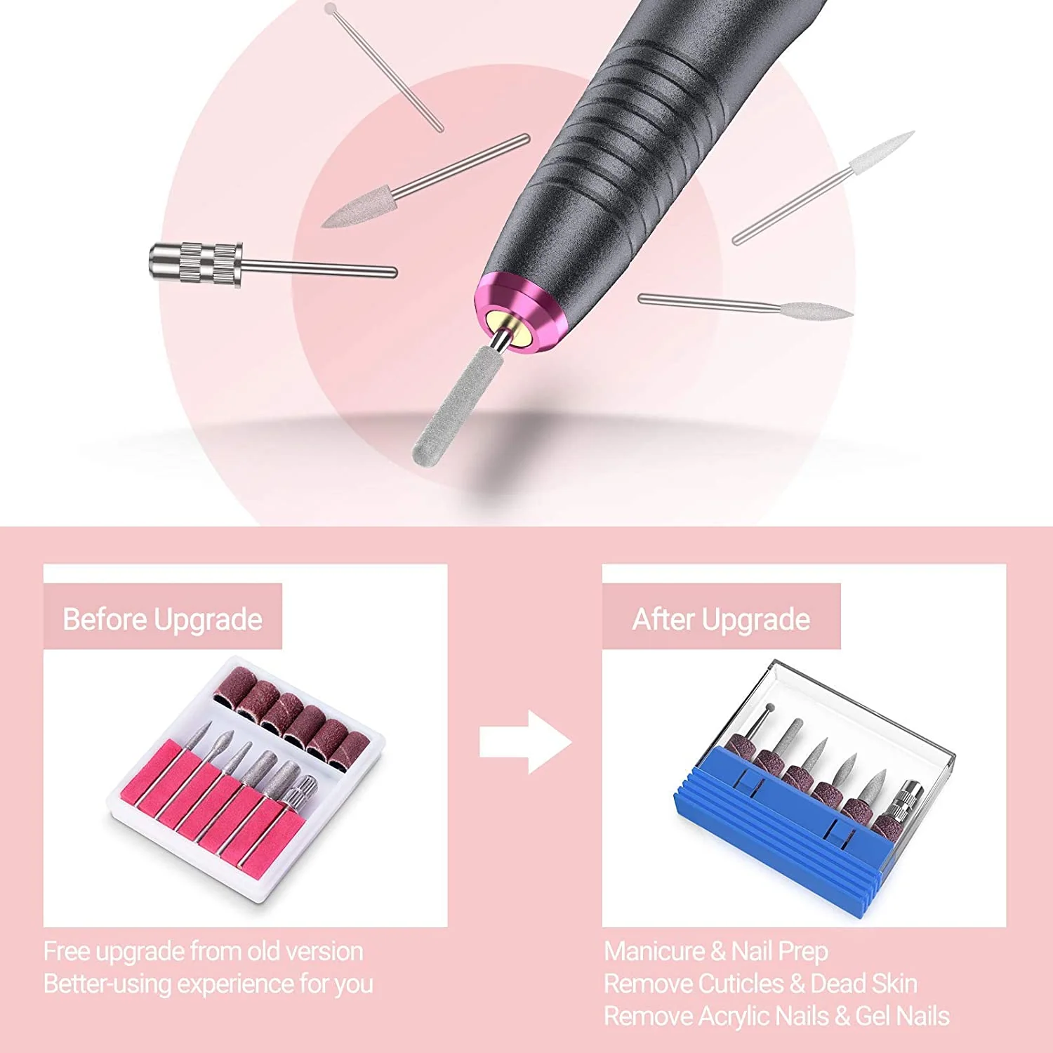 Silvia(PC150C) Pen-Shaped Portable USB Nail Drill 20,000RPM