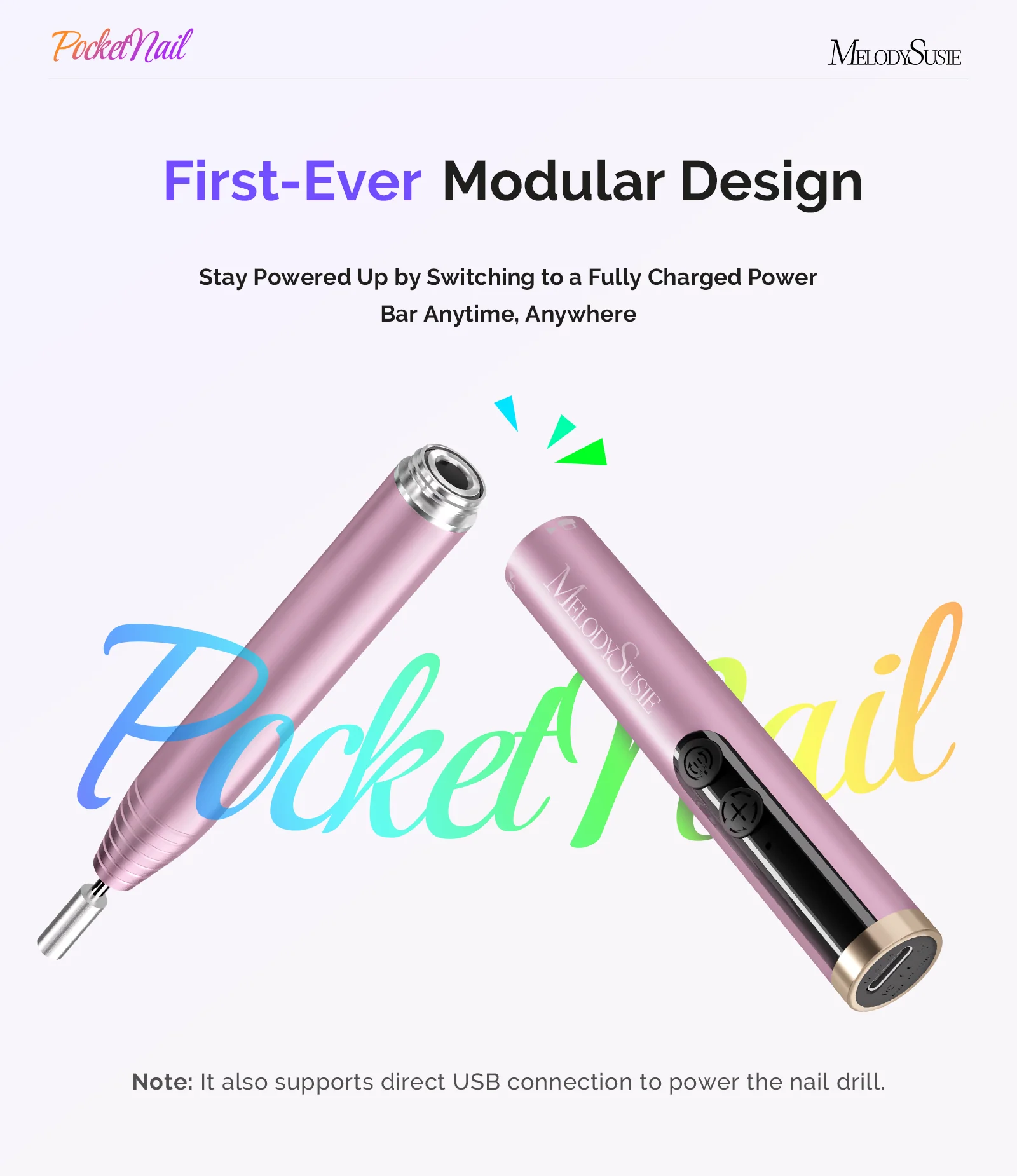 PC100GR Pocket Nail Drill Bundle with Power Bar