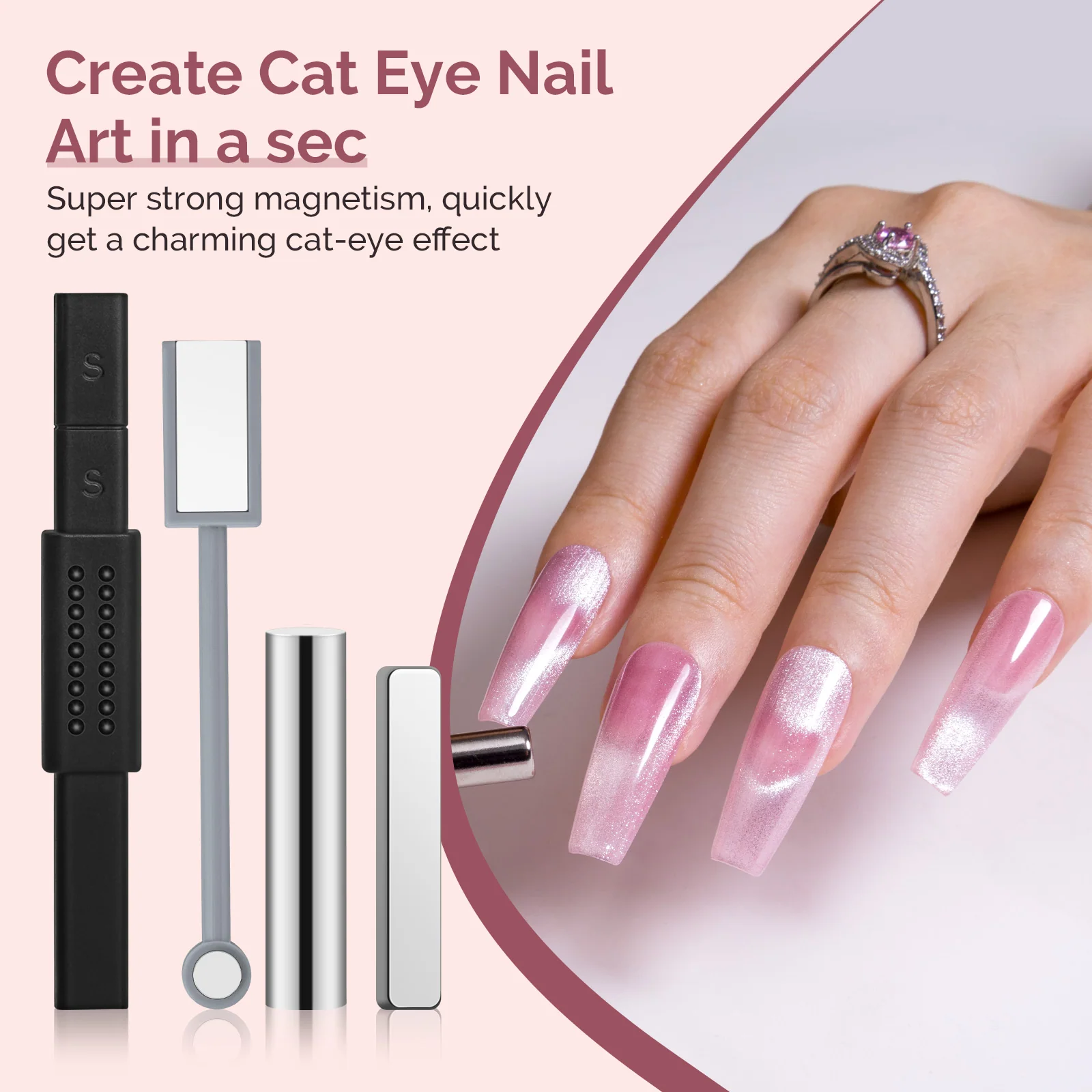MelodySusie Cat Eye Gel Nail Polish Magnet Set, 11 Pieces