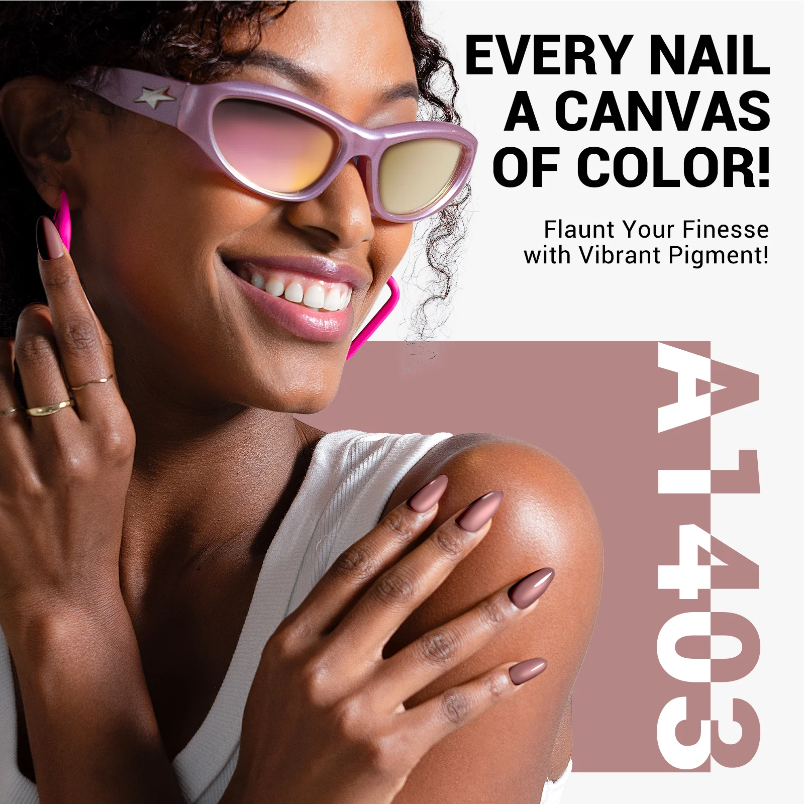A1403 Gray Pink - TPO-Free Thick Gel Nail Polish(15ml)