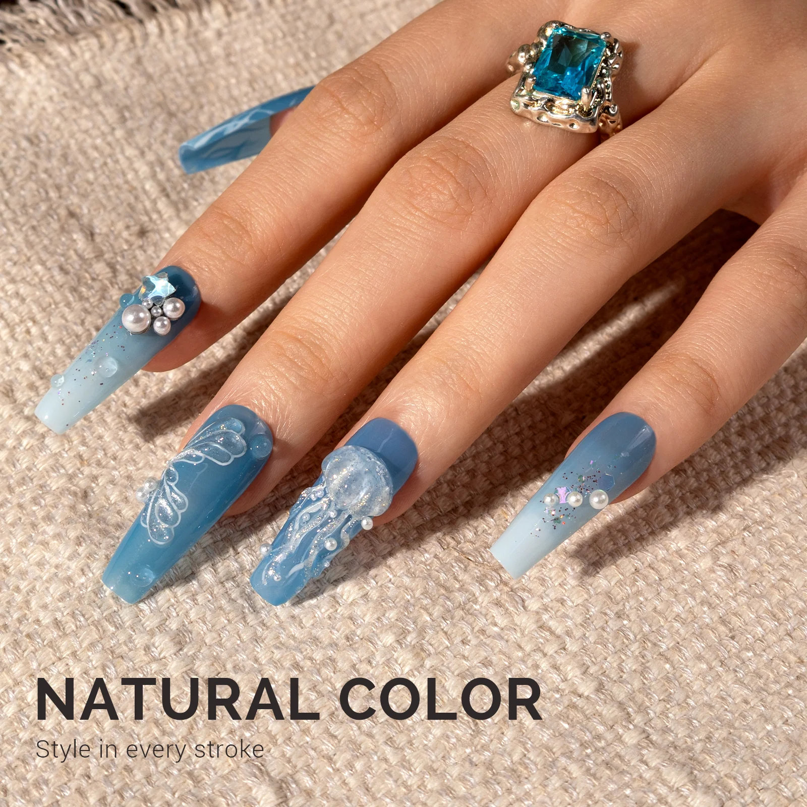 Jeweliver Jelly TPO-Free Gel Polish 15ml Blue Topaz JP53