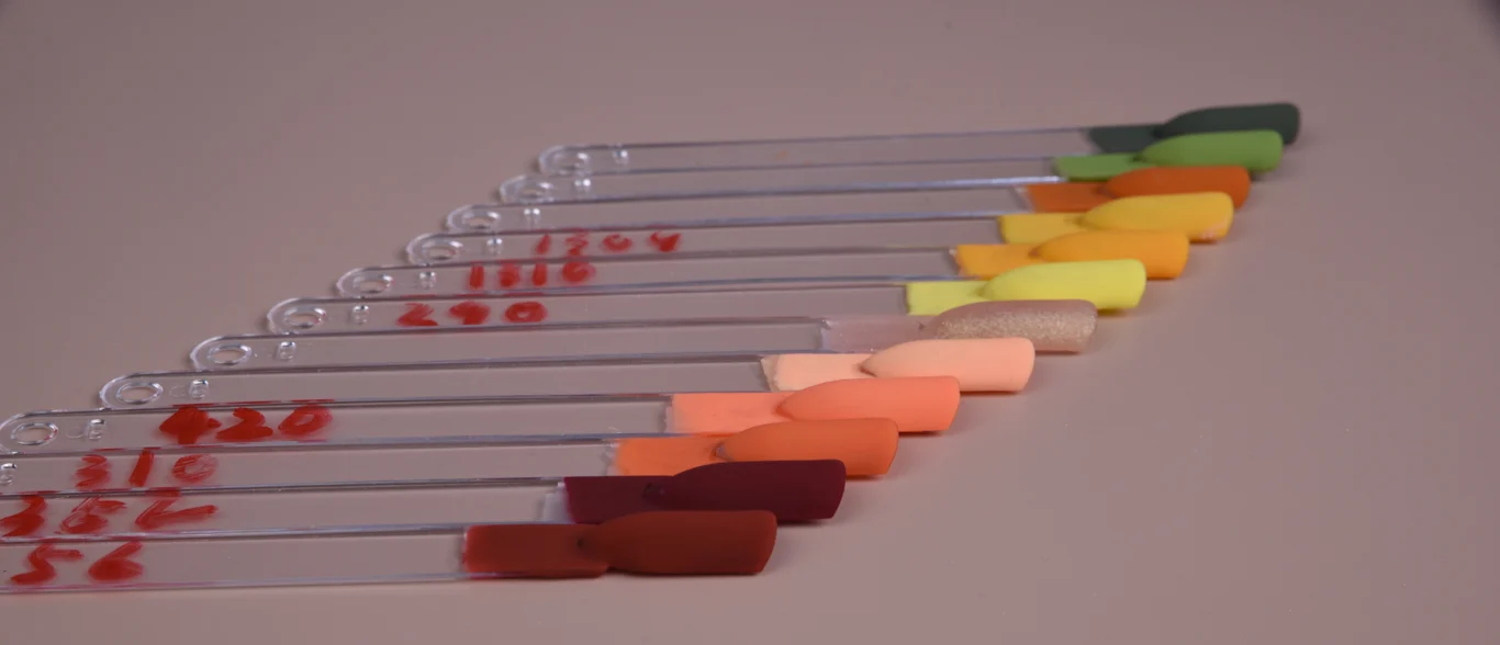 48 Pcs Transparent Acrylic Nail Display Sticks for Polish Swatches