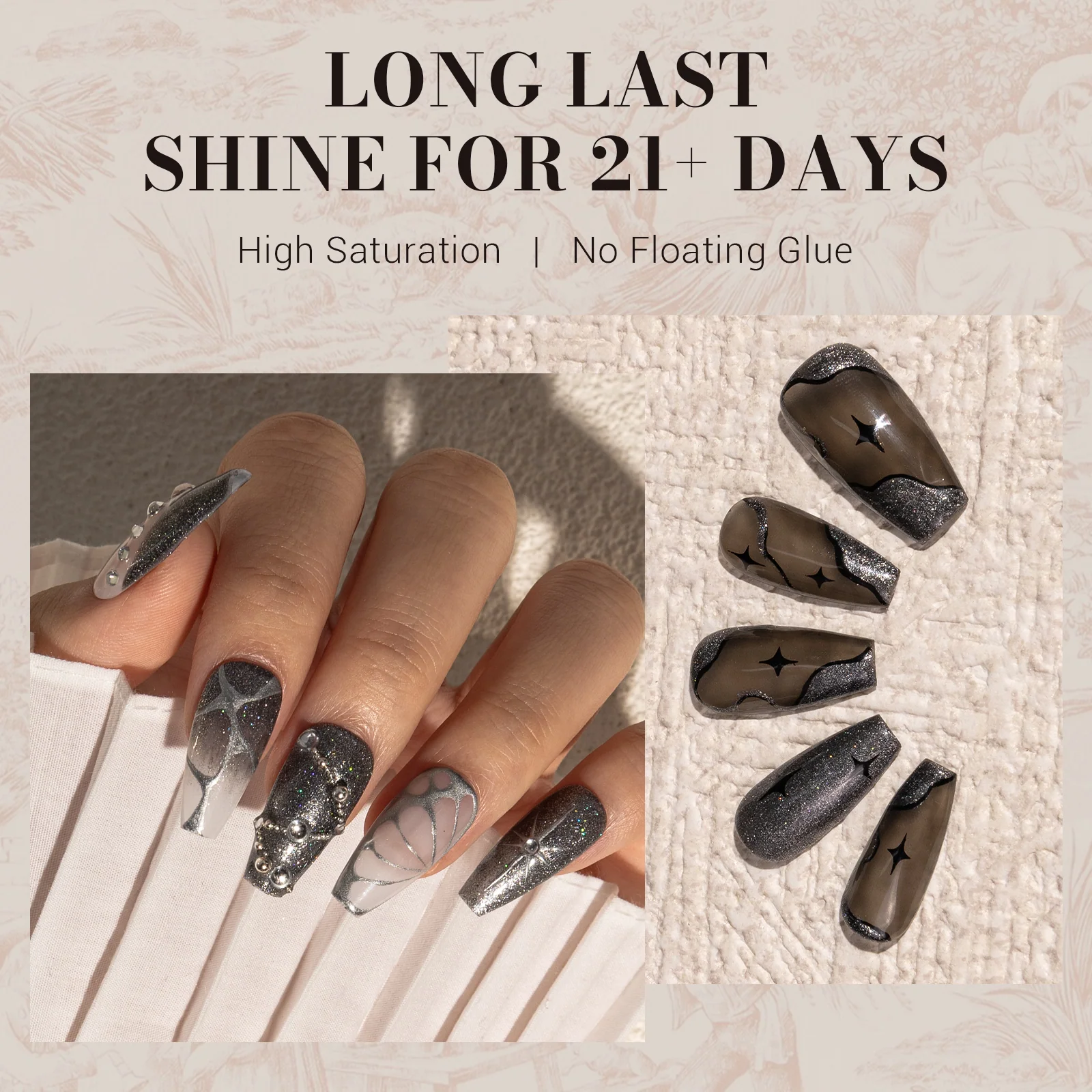 Z200 Galaxy  Black - TPO-Free Faster UV Curing Gel Nail Polish 0.5 fl oz/15ml
