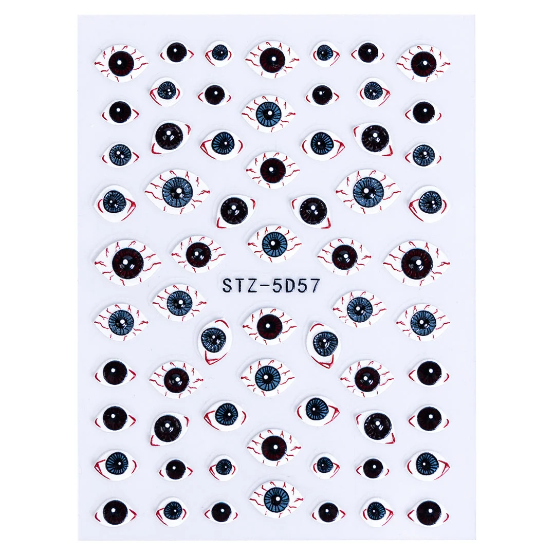 Halloween 3D Nail Art Stickers and Charms Set