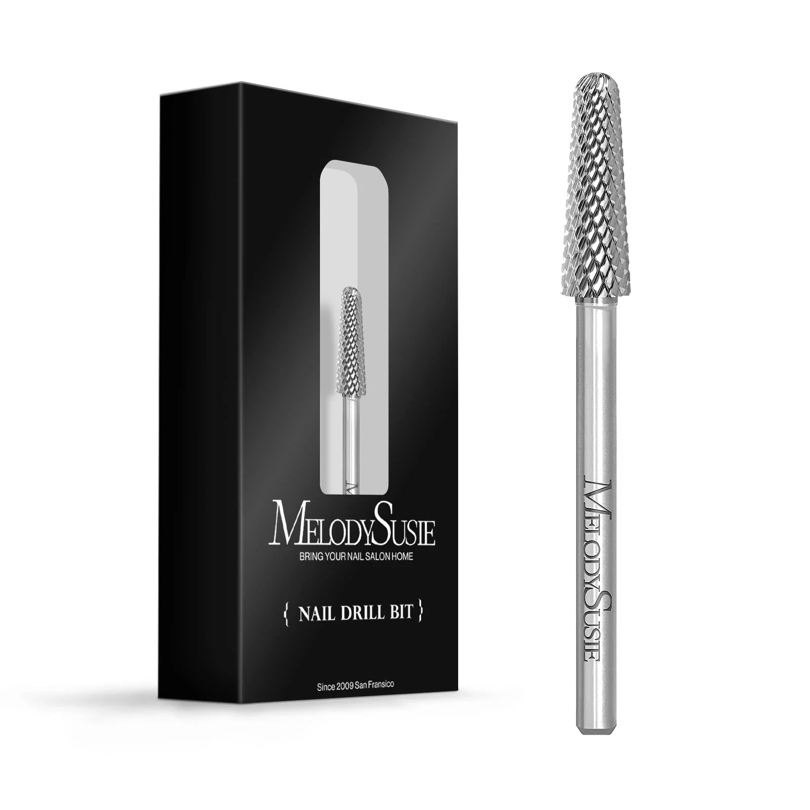 Cone Shape Cuticle Tungsten Carbide Nail Drill Bit for Right-Hand Use