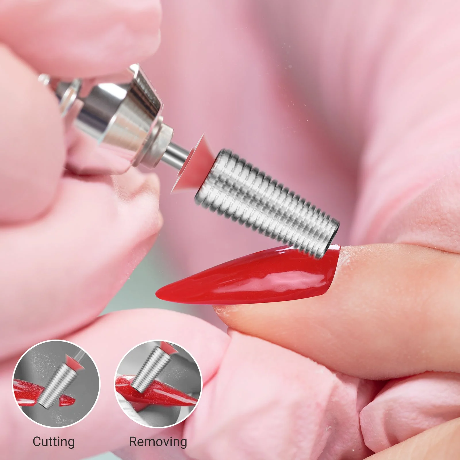 Tungsten Carbide Professional 5 in 1 Nail Drill Bits