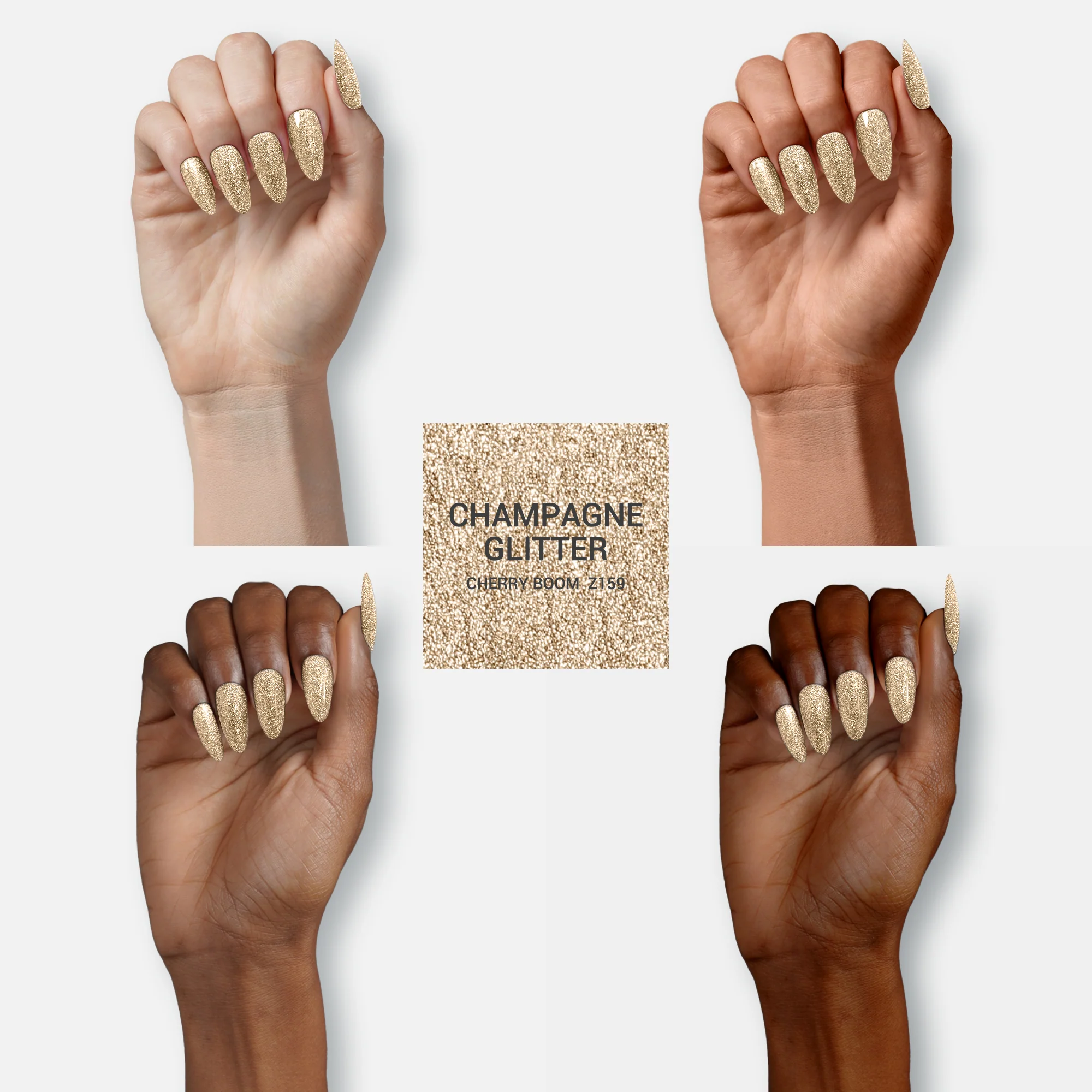 Z159 Champagne Star TPO-Free Thick Gel Nail Polish 15ml